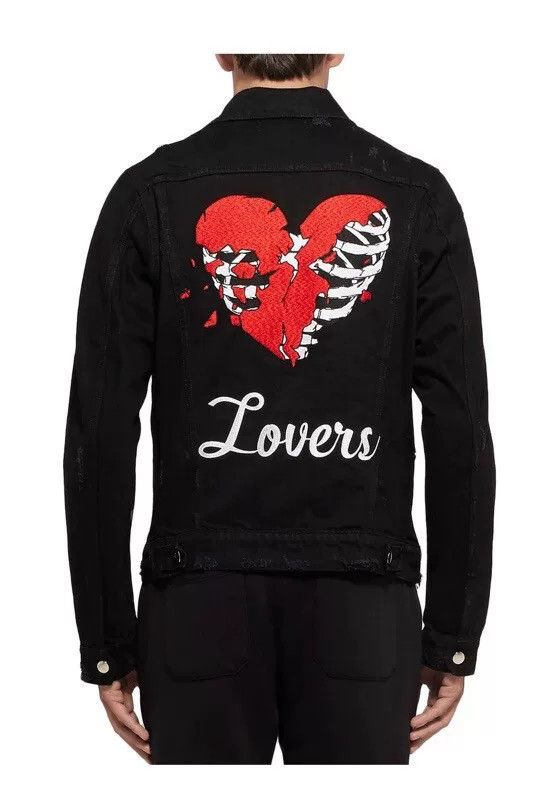 Amiri amiri lovers trucker denim jacket new Size US XS / EU 42 / 0 - 8 Thumbnail