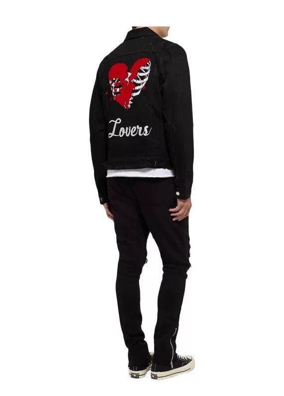 Amiri amiri lovers trucker denim jacket new Size US XS / EU 42 / 0 - 9 Thumbnail