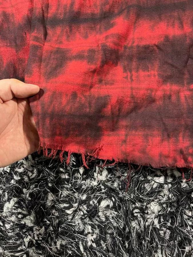 Amiri amiri bleached flannel shirt in red Size US L / EU 52-54 / 3 - 3 Thumbnail