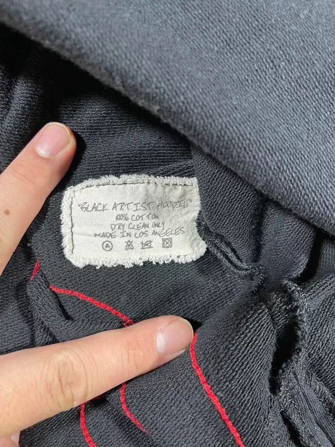 Greg Lauren greg lauren hooded sweatshirt in black Size US M / EU 48-50 / 2 - 4 Thumbnail