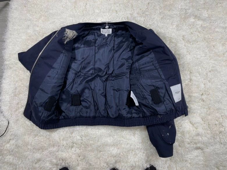 Maison Margiela Maison Margiela Navy Paint Spatter Bomber Jacket Size US M / EU 48-50 / 2 - 5 Thumbnail