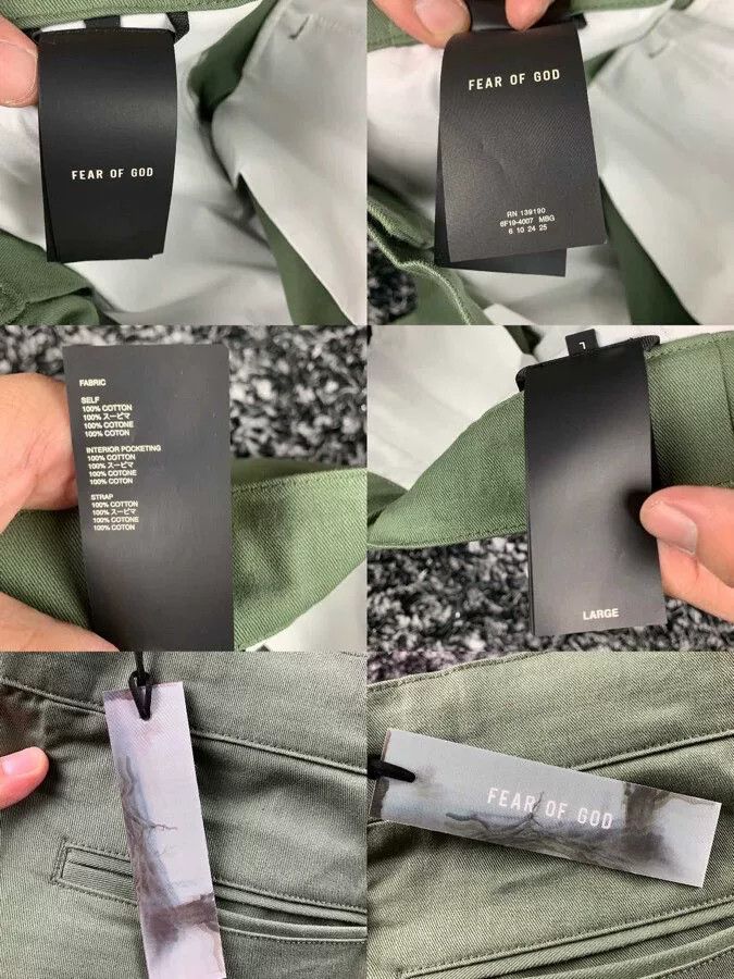 Fear of God fear of god baggy cargo trouser in green Size US 34 / EU 50 - 5 Thumbnail