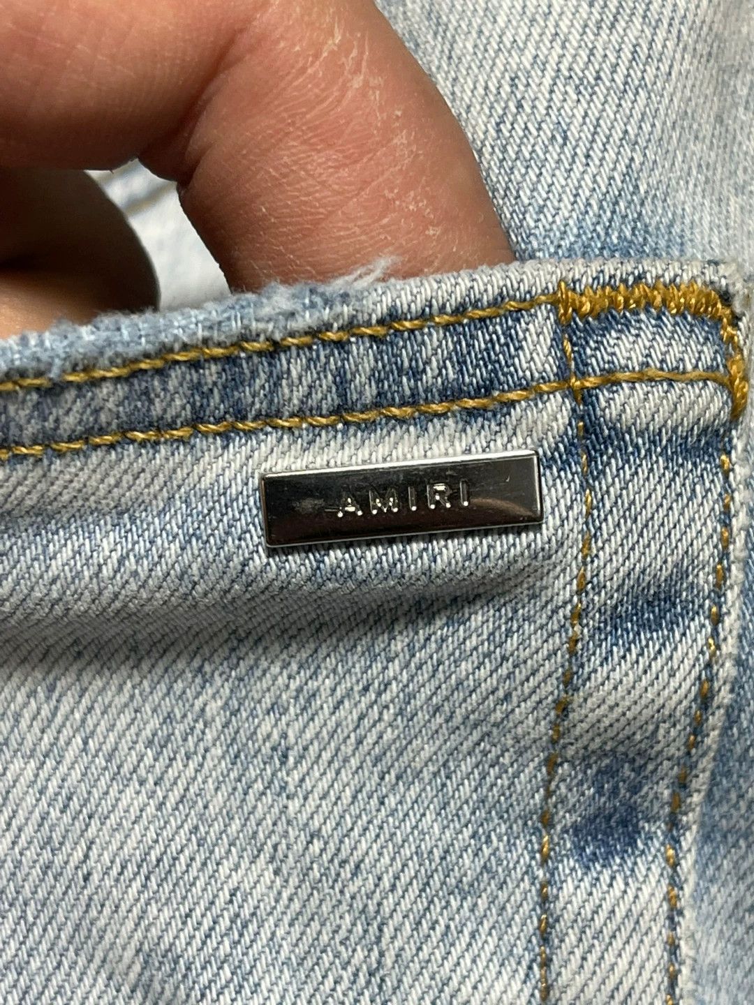 Amiri amiri mx1 distressed skinny jeans Size US 32 / EU 48 - 8 Thumbnail