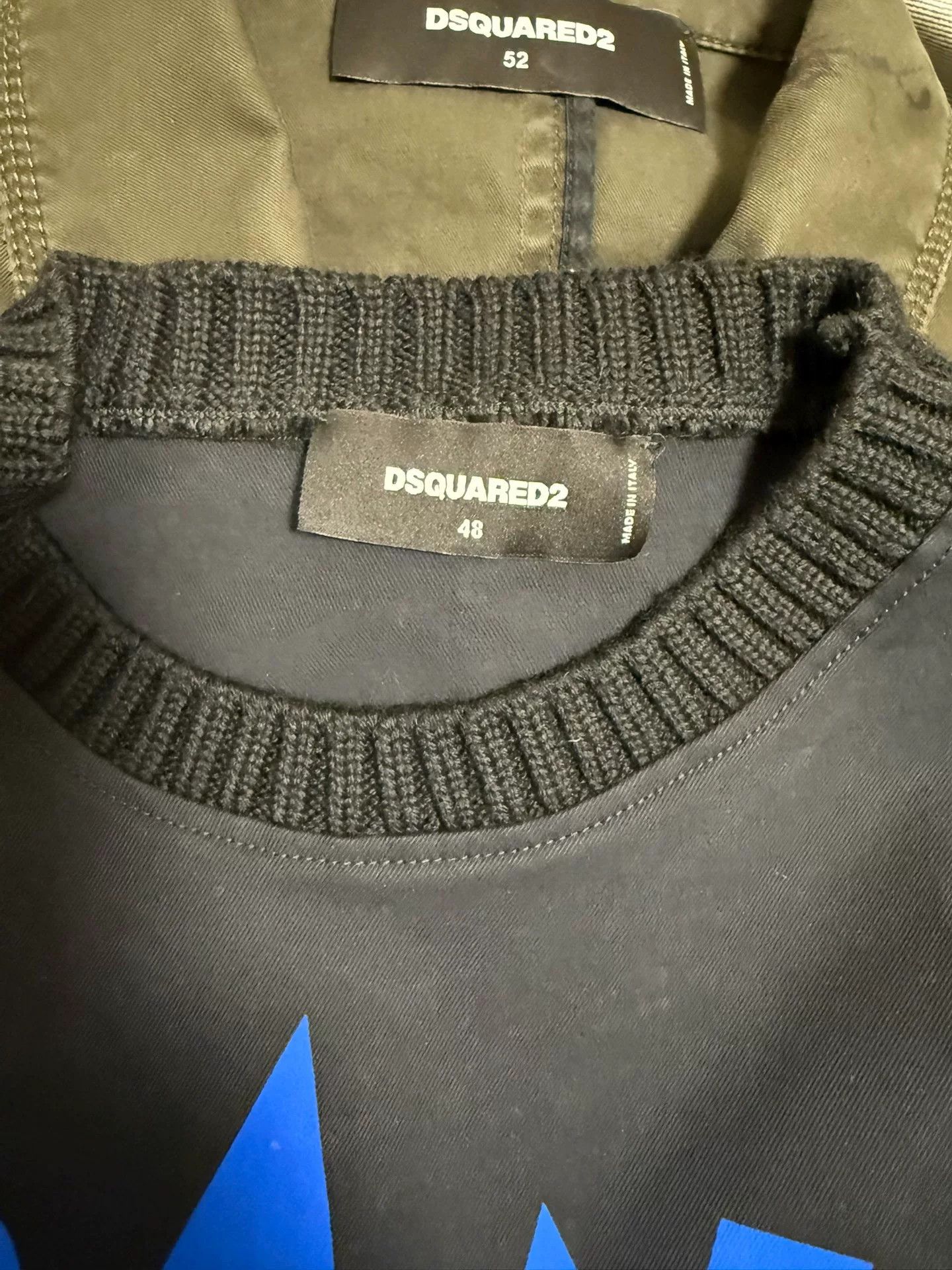 Dsquared2 dsquared2 oversized sweatshirt with detachable belt Size US L / EU 52-54 / 3 - 5 Thumbnail
