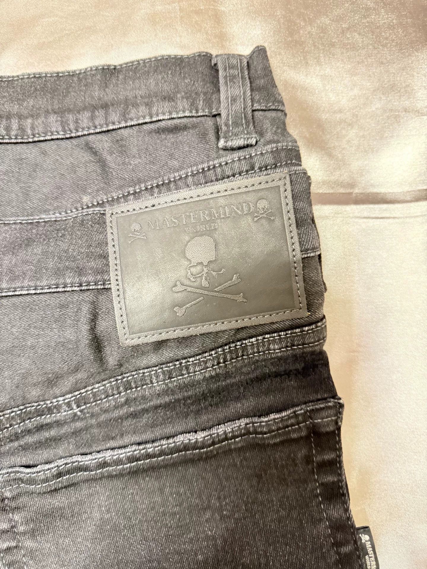 Mastermind Japan black mastermind mmj denim pants for sale Size US 32 / EU 48 - 9 Thumbnail