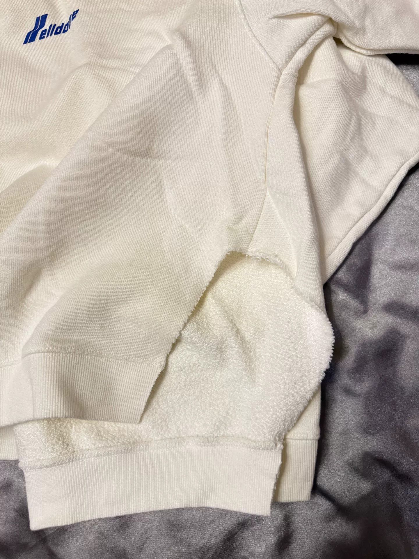 WE11DONE welldone oversized white hoodie for women Size L / US 10 / IT 46 - 8 Thumbnail
