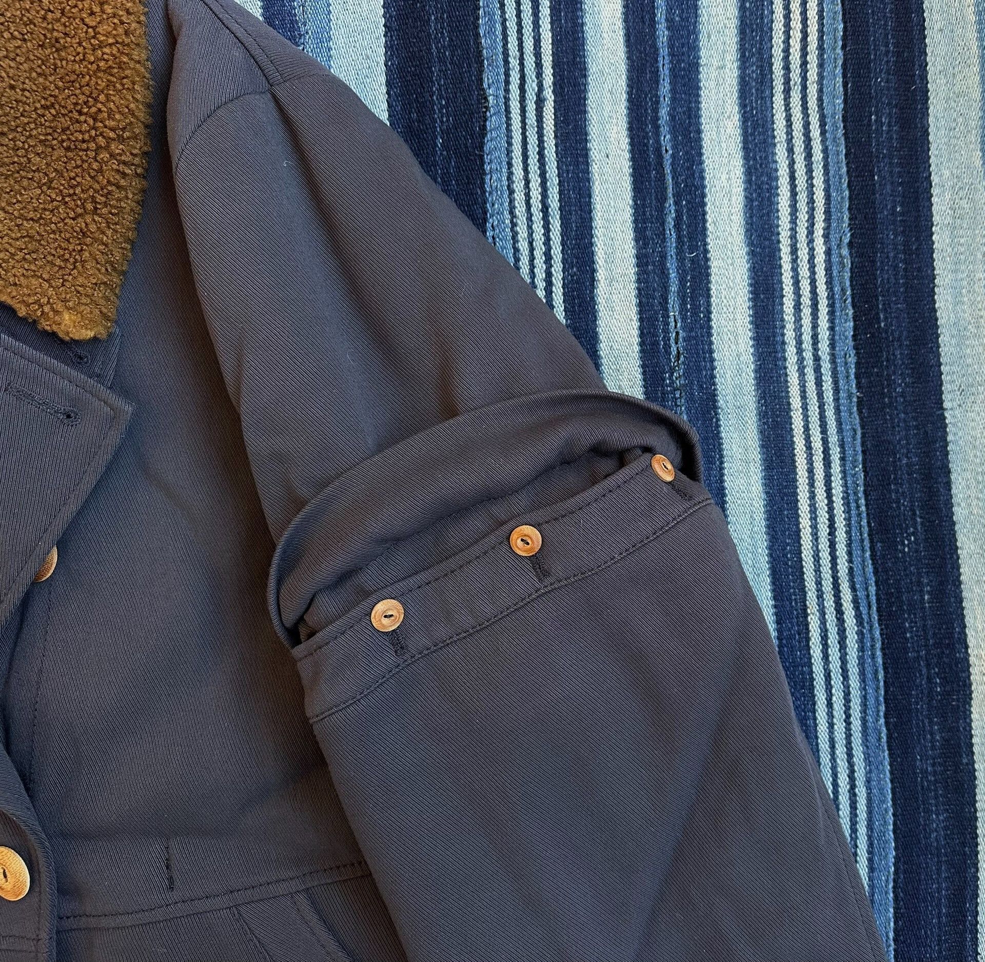 Visvim visvim howland sheepskin jacket navy blue Size US L / EU 52-54 / 3 - 6 Thumbnail