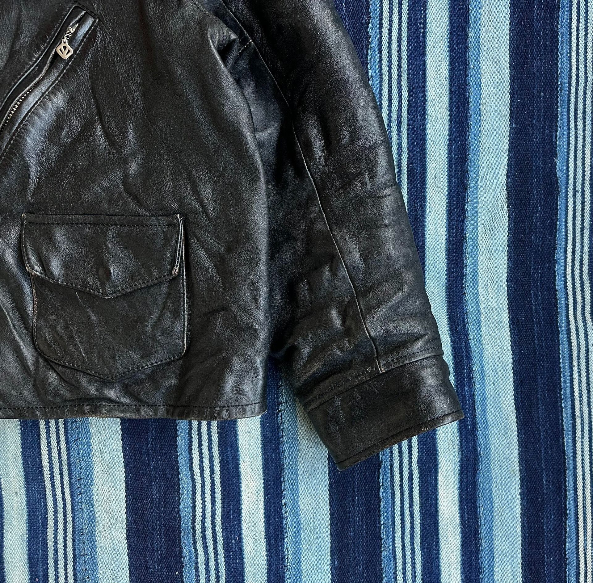 Visvim vintage black leather motorcycle jacket Size XS / US 0-2 / IT 36-38 - 4 Thumbnail