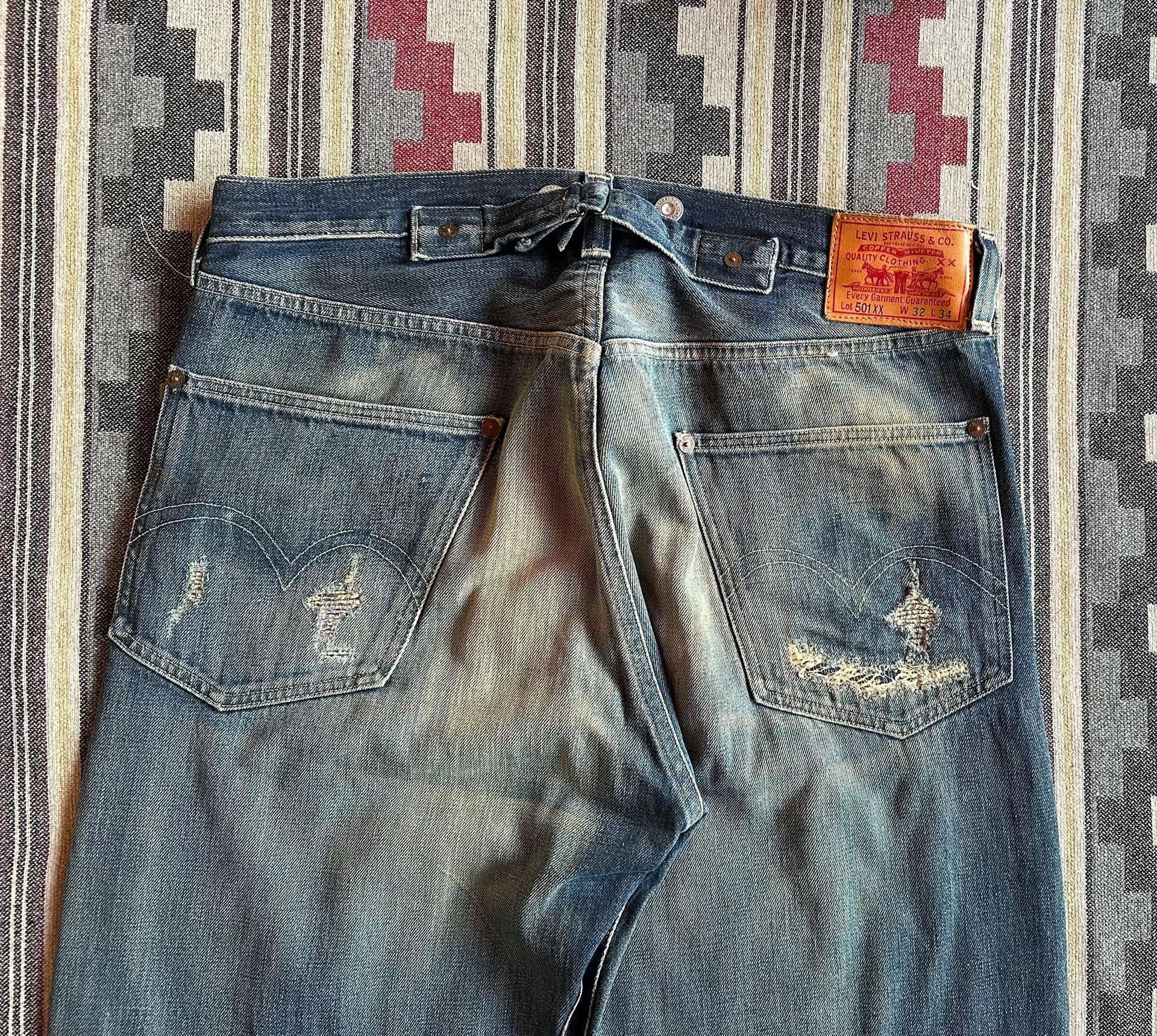 Levi's Vintage Clothing levi's lvc 501XX vintage wash jeans Size US 32 / EU 48 - 7 Thumbnail