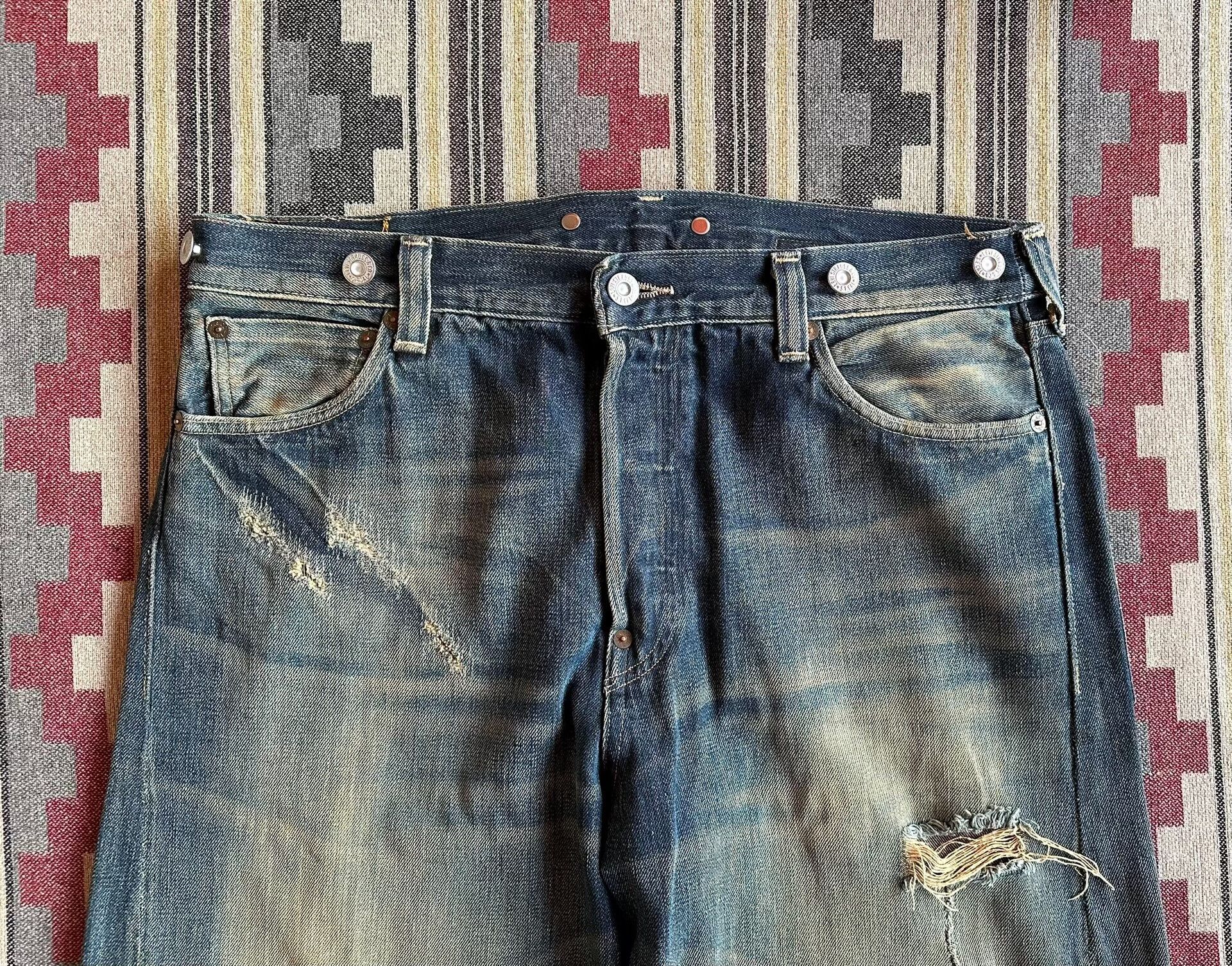 Levi's Vintage Clothing levi's lvc 501XX vintage wash jeans Size US 32 / EU 48 - 3 Thumbnail