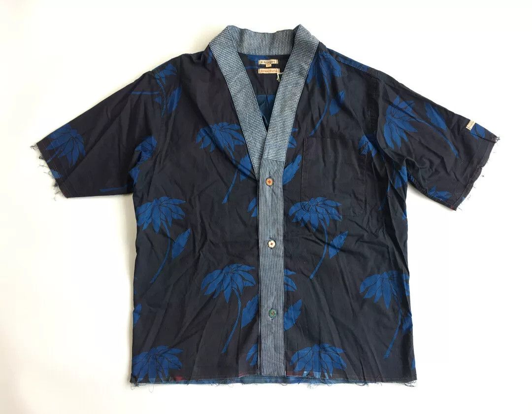 Visvim blue hand-painted vintage shirt Size US M / EU 48-50 / 2 - 9 Thumbnail
