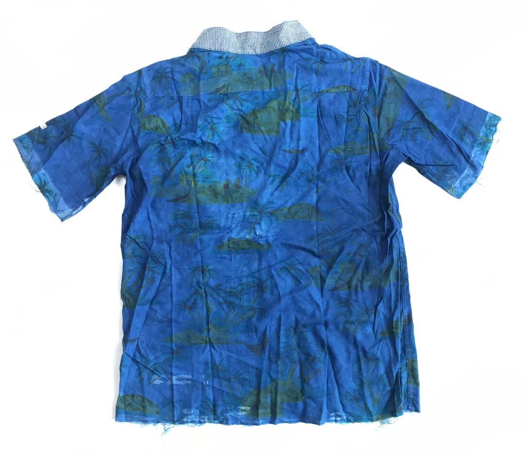 Visvim blue hand-painted vintage shirt Size US M / EU 48-50 / 2 - 2 Thumbnail