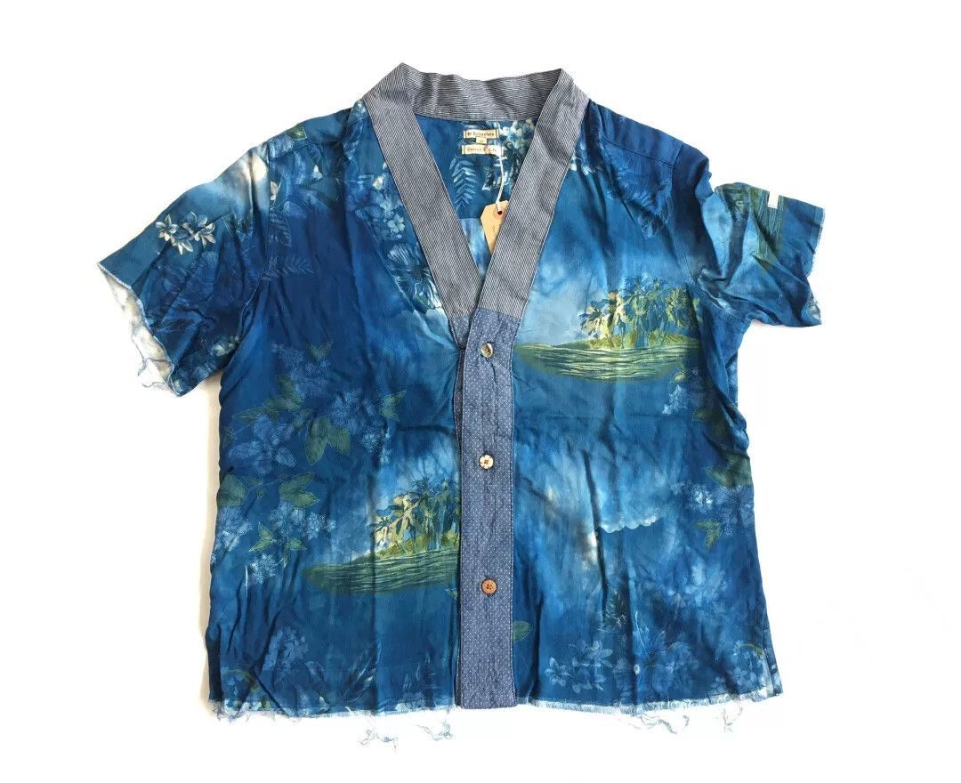Visvim blue hand-painted vintage shirt Size US M / EU 48-50 / 2 - 3 Thumbnail