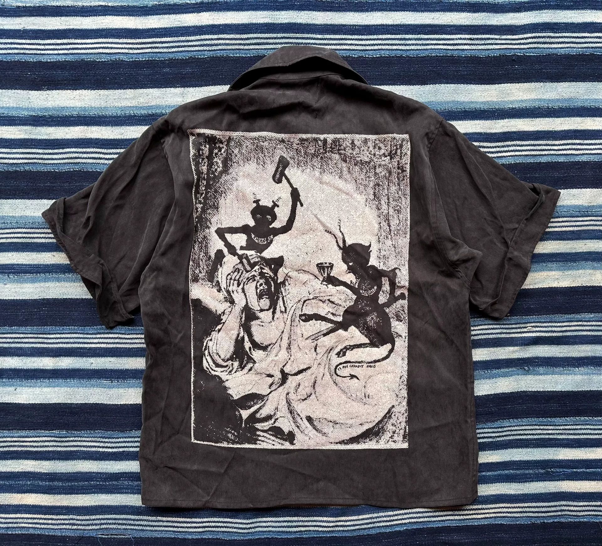 Enfants Riches Deprimes black and white graphic short sleeve shirt Size US S / EU 44-46 / 1 - 2 Thumbnail
