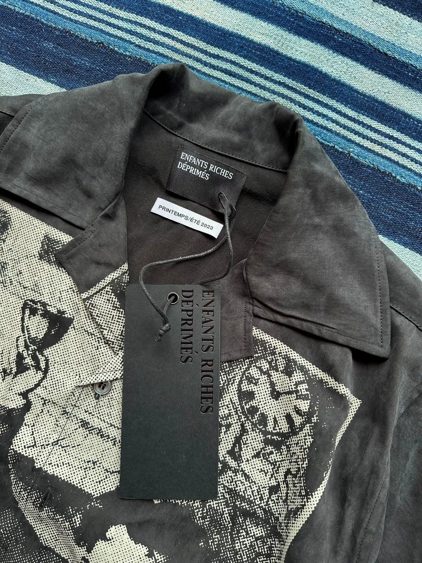 Enfants Riches Deprimes black and white graphic short sleeve shirt Size US S / EU 44-46 / 1 - 3 Thumbnail