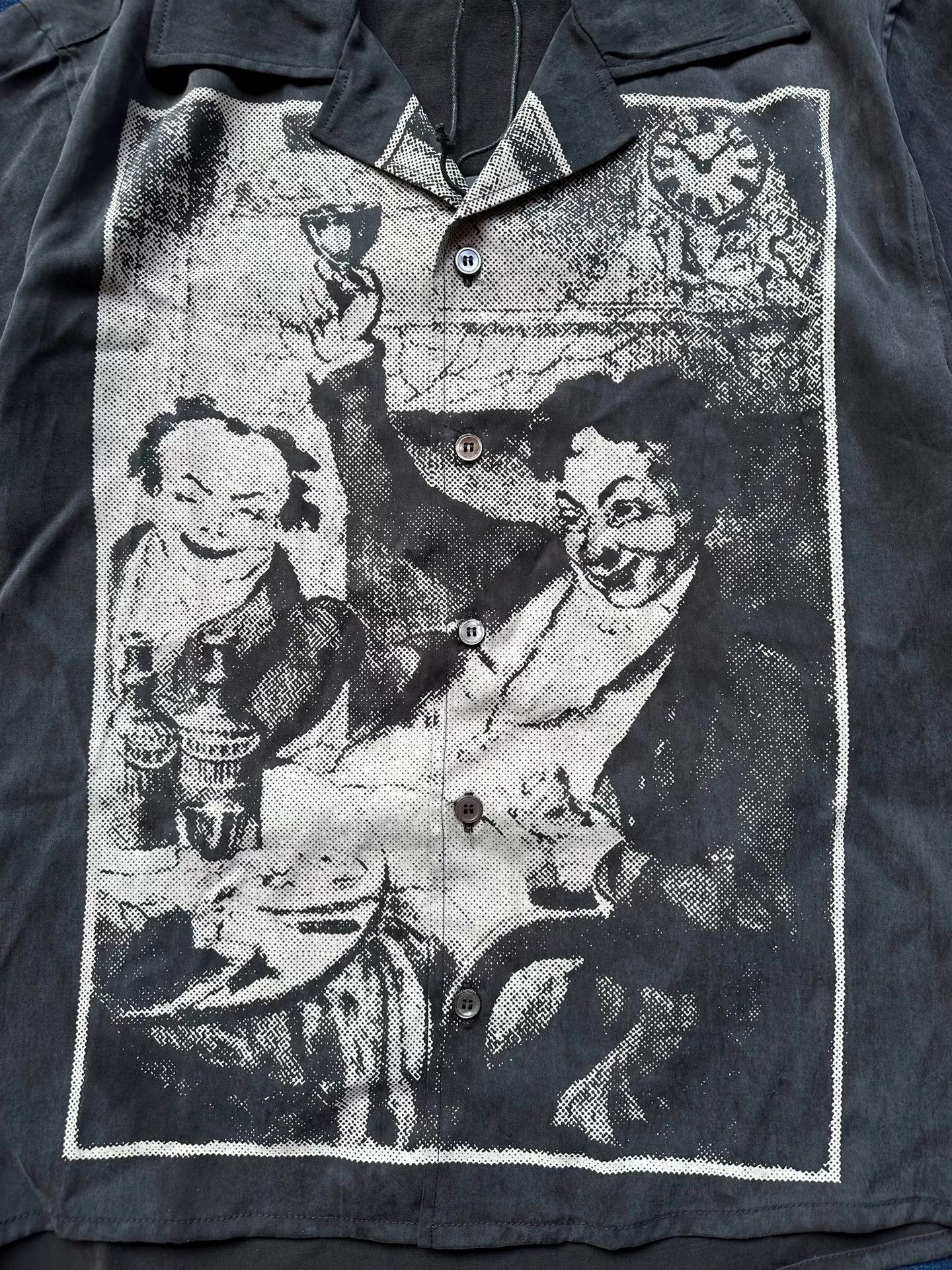 Enfants Riches Deprimes black and white graphic short sleeve shirt Size US S / EU 44-46 / 1 - 4 Thumbnail