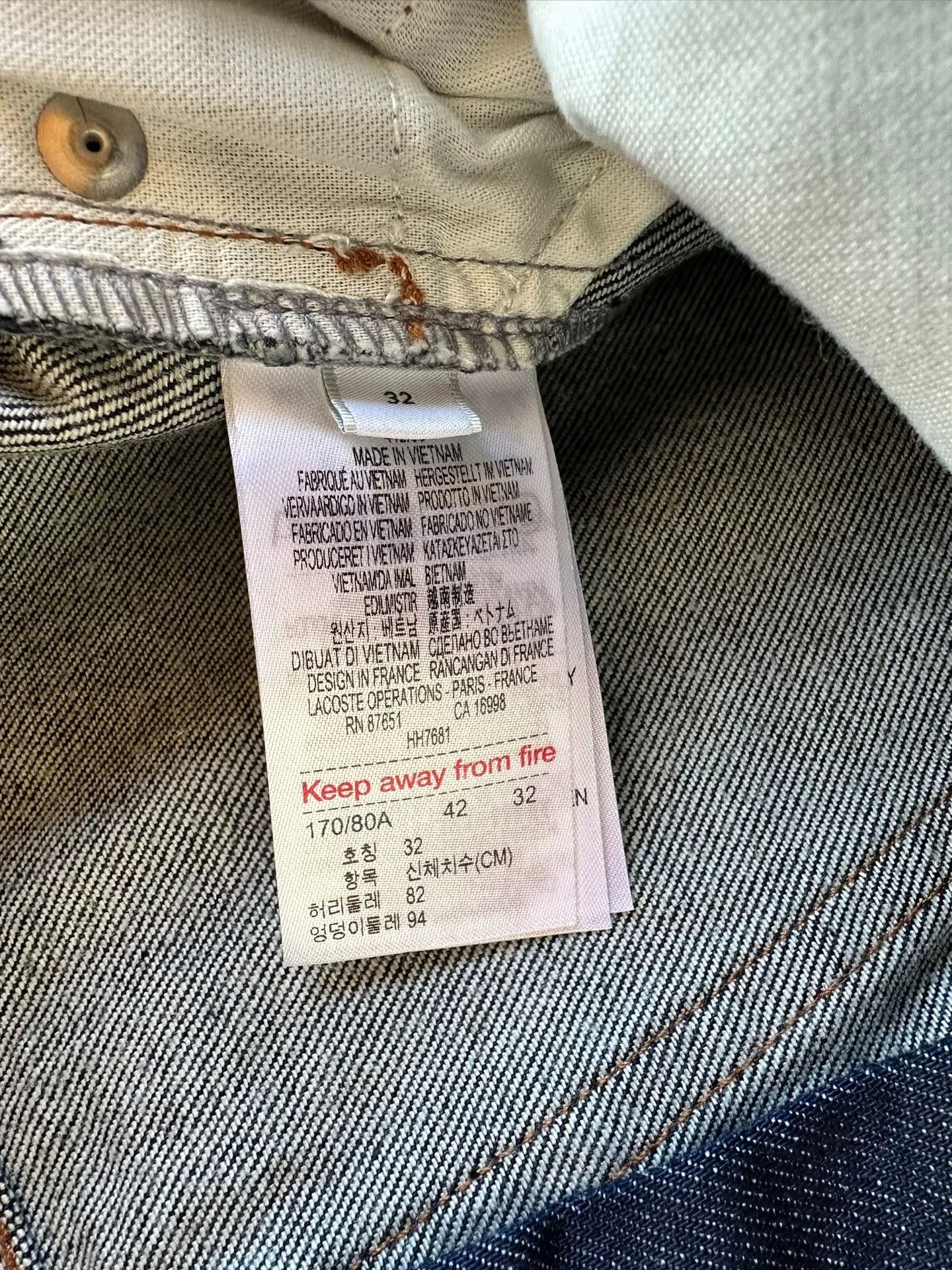 A.P.C. A.P.C X Lacoste Standard Indigo Denim Pants Size US 32 / EU 48 - 8 Thumbnail