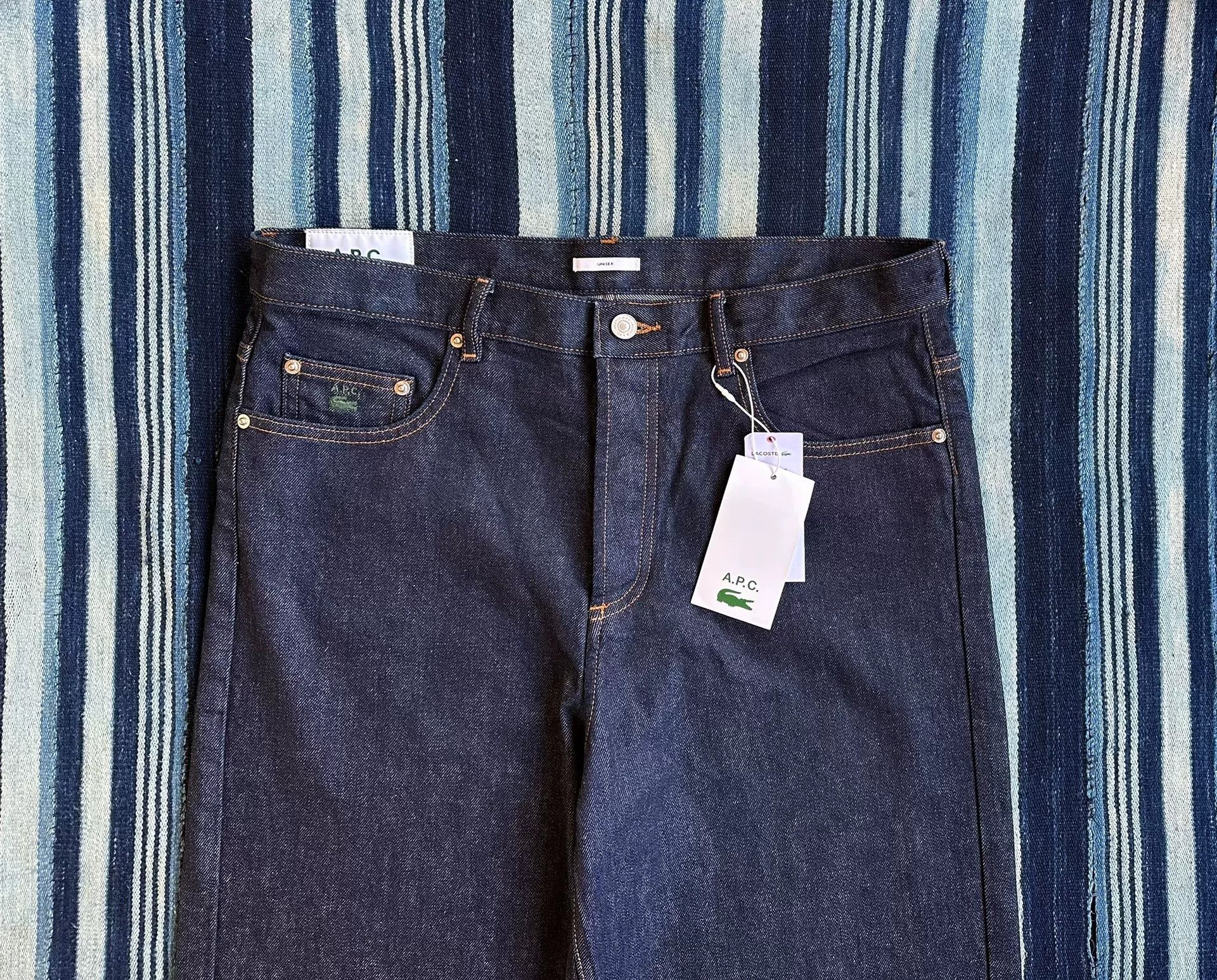 A.P.C. A.P.C X Lacoste Standard Indigo Denim Pants Size US 32 / EU 48 - 3 Thumbnail