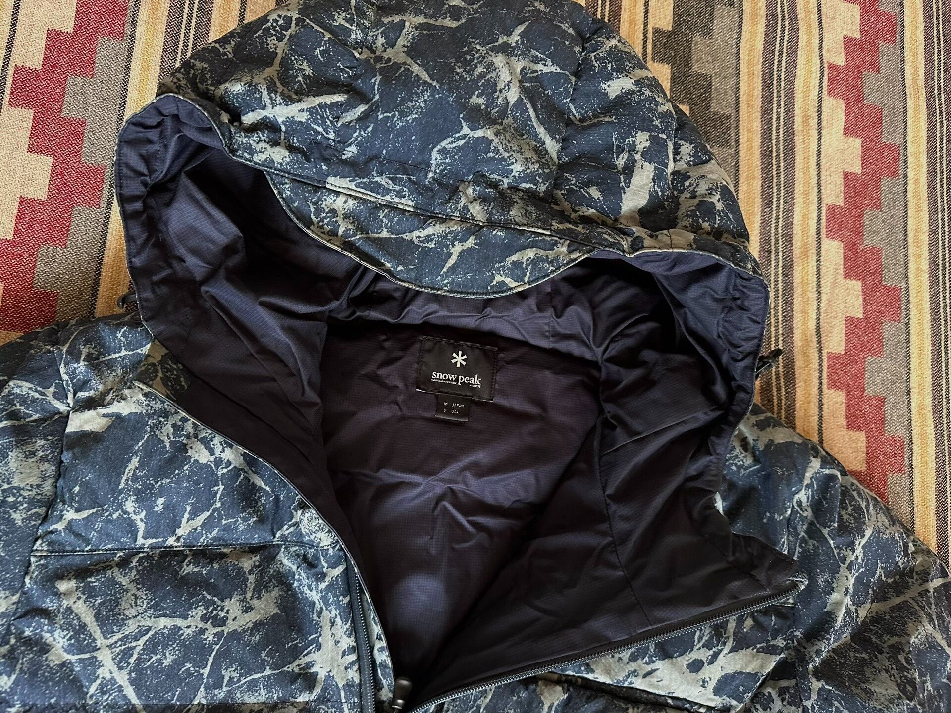 Snow Peak snow peak indigo hooded down jacket Size US M / EU 48-50 / 2 - 5 Thumbnail
