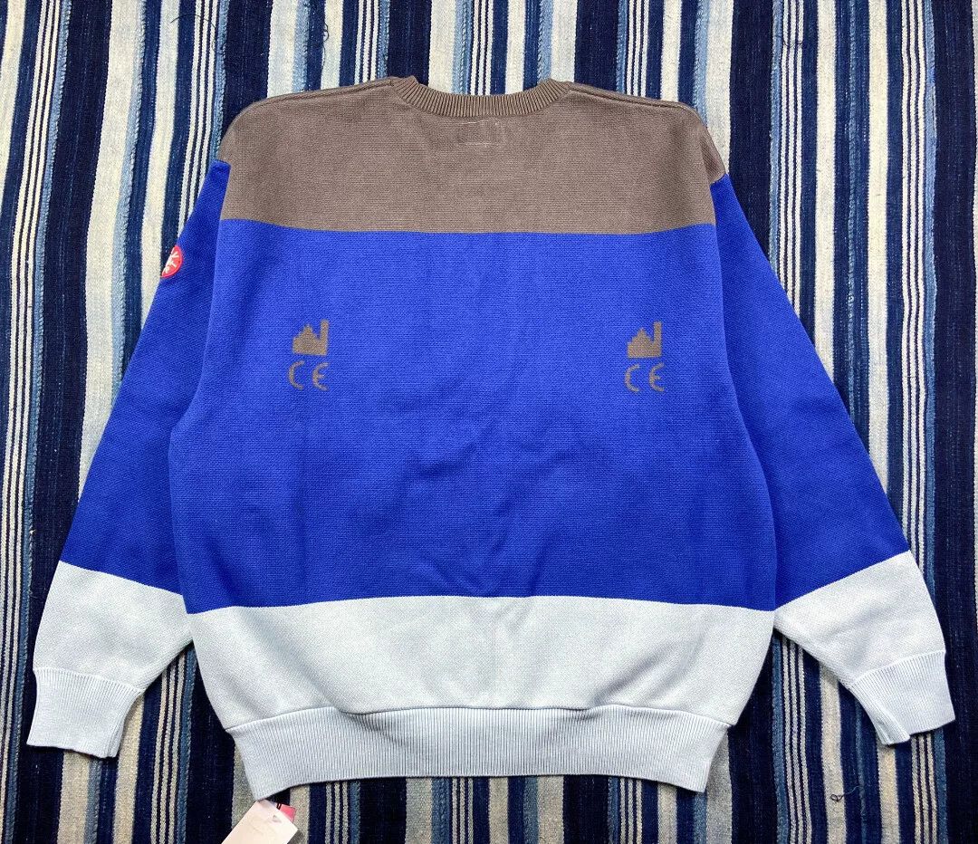 Cav Empt cavempt c.e pixelated knit sweatshirt blue Size US L / EU 52-54 / 3 - 2 Thumbnail