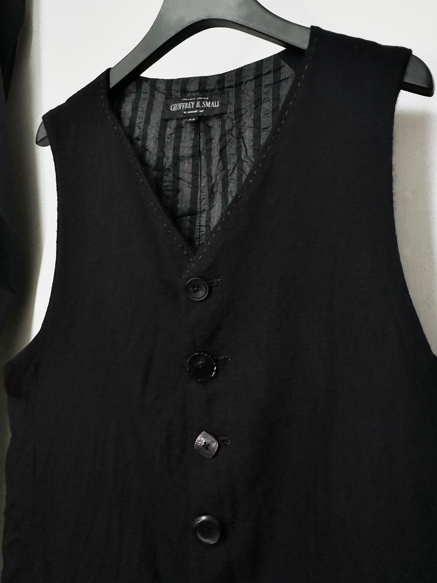 Geoffrey B. Small black cashmere checkered vest by geoffrey b Size US S / EU 44-46 / 1 - 4 Thumbnail