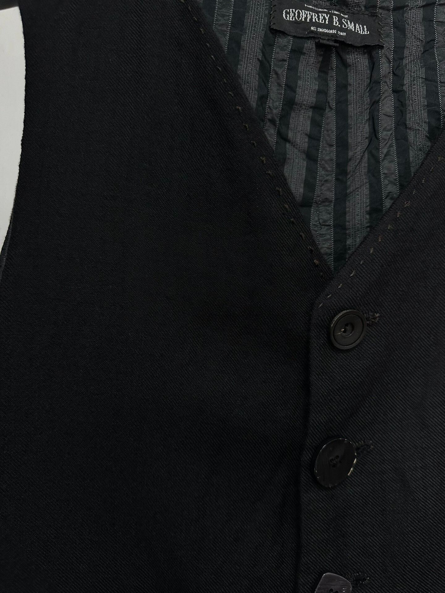Geoffrey B. Small black cashmere checkered vest by geoffrey b Size US S / EU 44-46 / 1 - 5 Thumbnail