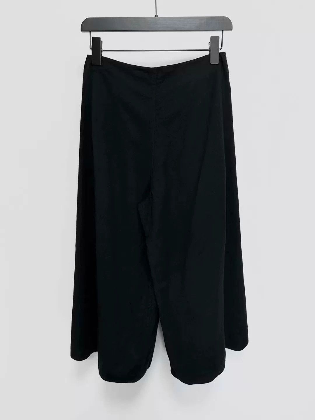 Casey Vidalenc Black Wide-Leg Wool Pants Size 42" / US 20 - 2 Thumbnail