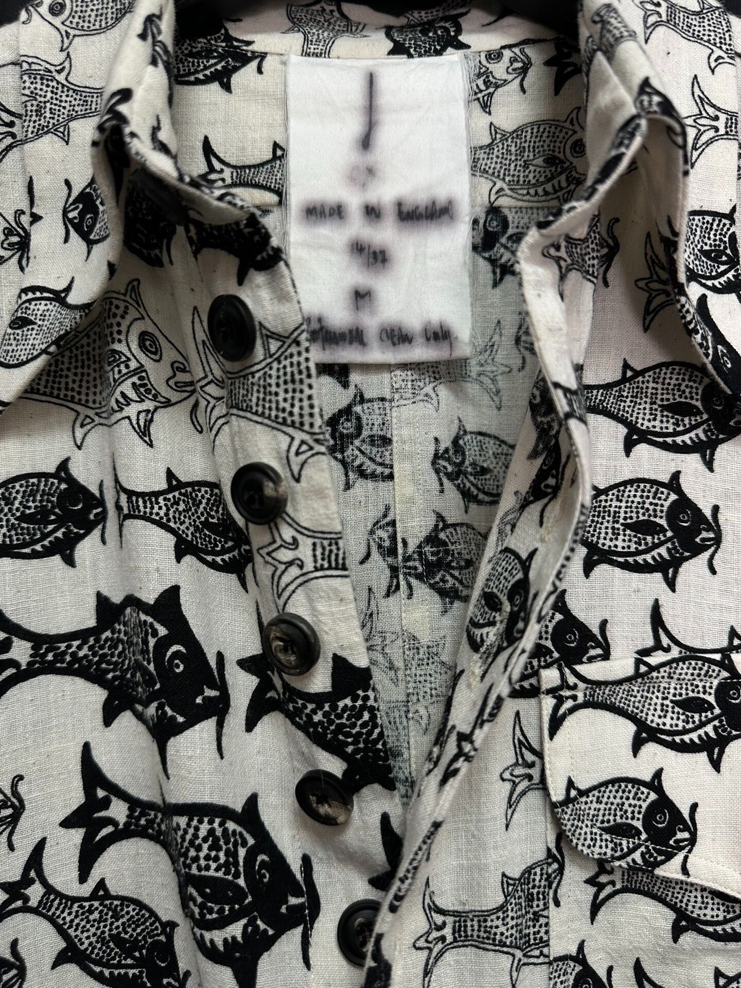 John Alexander Skelton limited edition fish pattern shirt Size US M / EU 48-50 / 2 - 3 Thumbnail