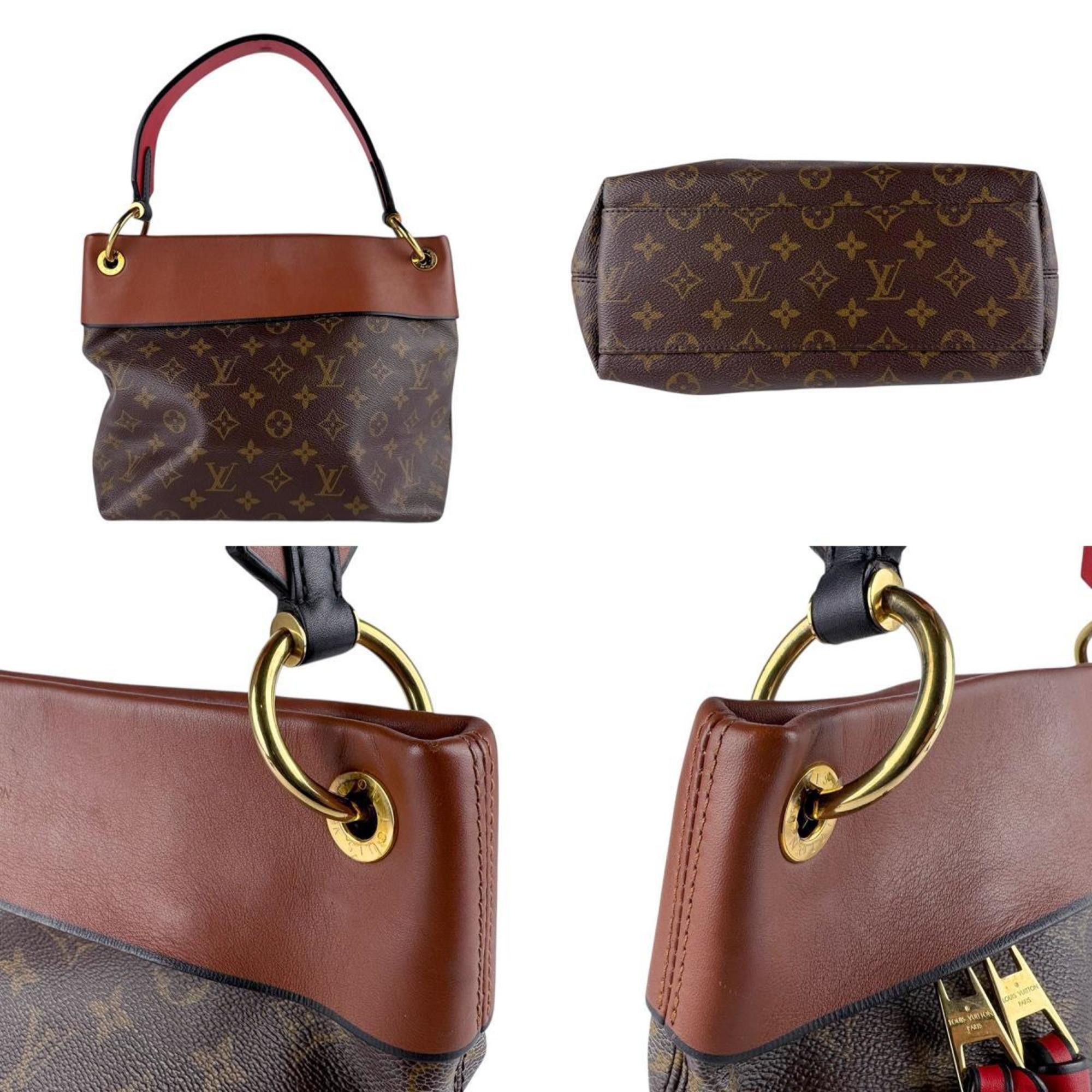 Louis Vuitton Louis Vuitton Monogram Tuileries Besace Shoulder Bag/Handbag in Canvas, Brown and Red, Women's, M43157 z8139 Size ONE SIZE - 3 Thumbnail
