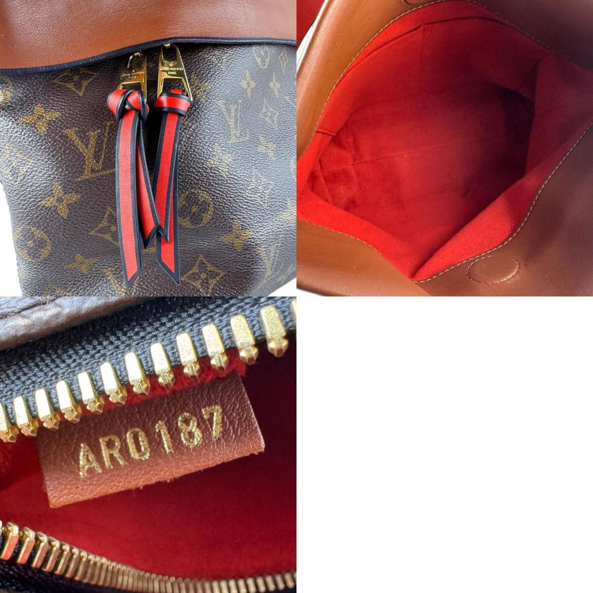 Louis Vuitton Louis Vuitton Monogram Tuileries Besace Shoulder Bag/Handbag in Canvas, Brown and Red, Women's, M43157 z8139 Size ONE SIZE - 5 Thumbnail