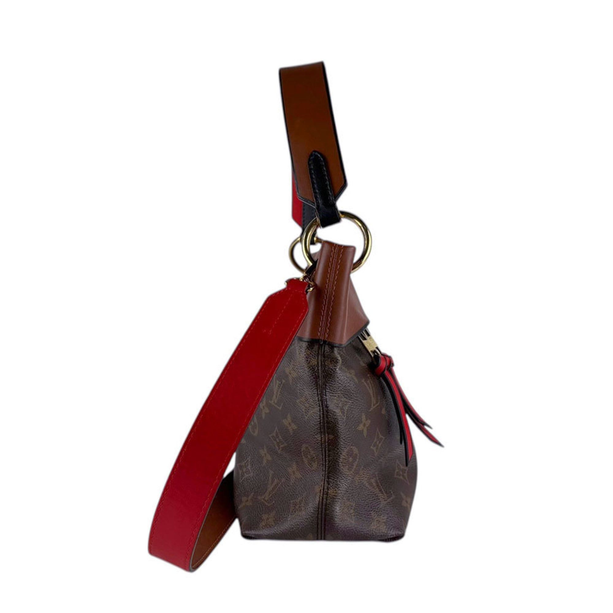 Louis Vuitton Louis Vuitton Monogram Tuileries Besace Shoulder Bag/Handbag in Canvas, Brown and Red, Women's, M43157 z8139 Size ONE SIZE - 2 Thumbnail