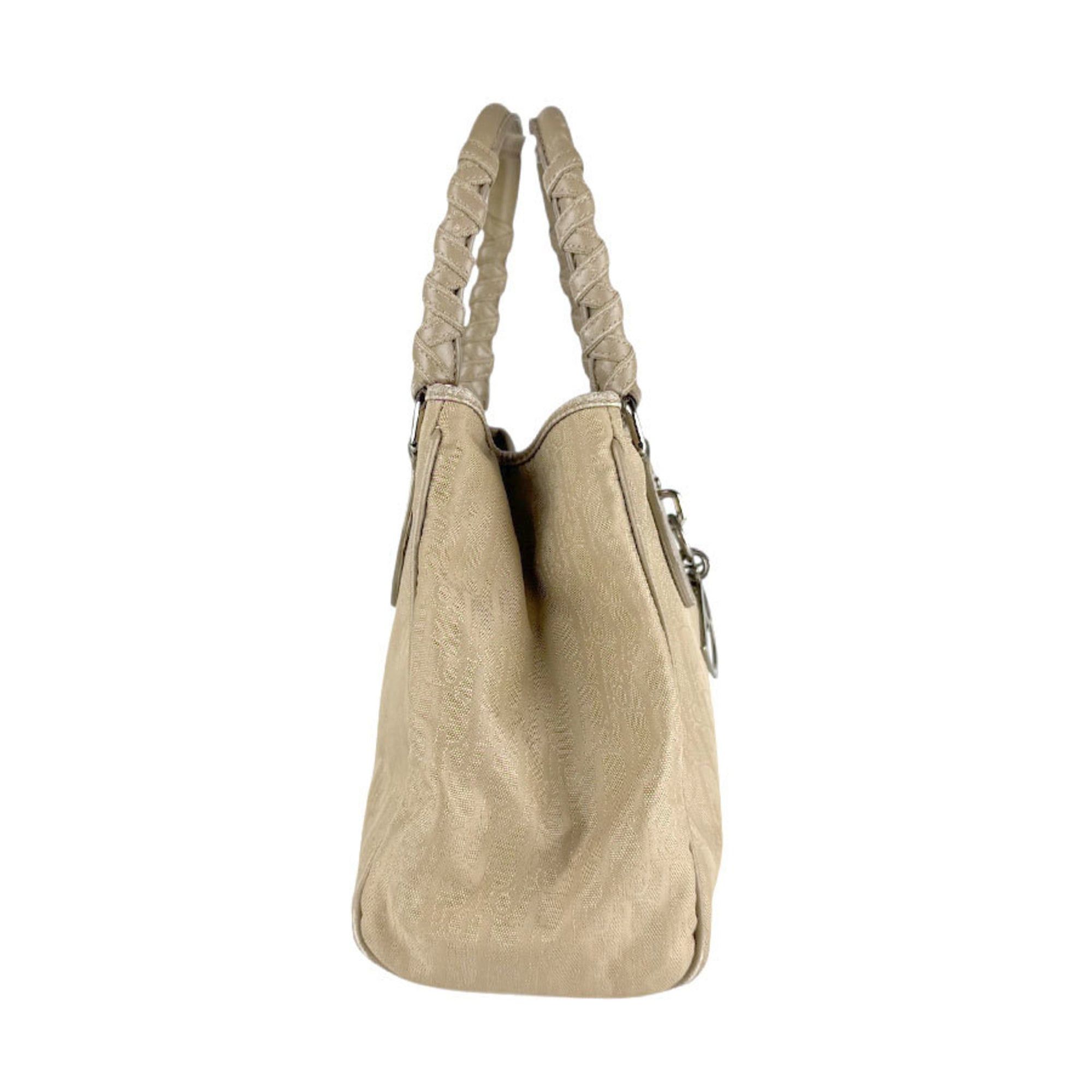 Dior Christian Dior Women's Nylon Canvas Handbag, Beige, Z8135 Size ONE SIZE - 2 Thumbnail
