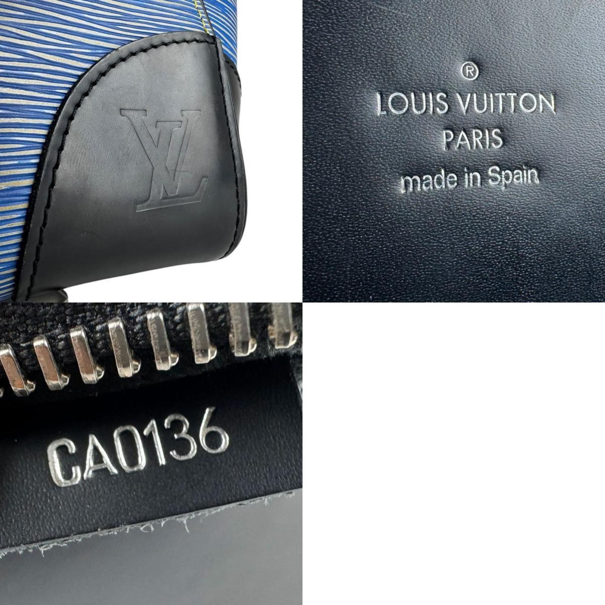 Louis Vuitton Louis Vuitton Phoenix MM Handbag Shoulder Bag in Epi Leather, Blue and Black, Women's, M56025 z8087 Size ONE SIZE - 5 Thumbnail