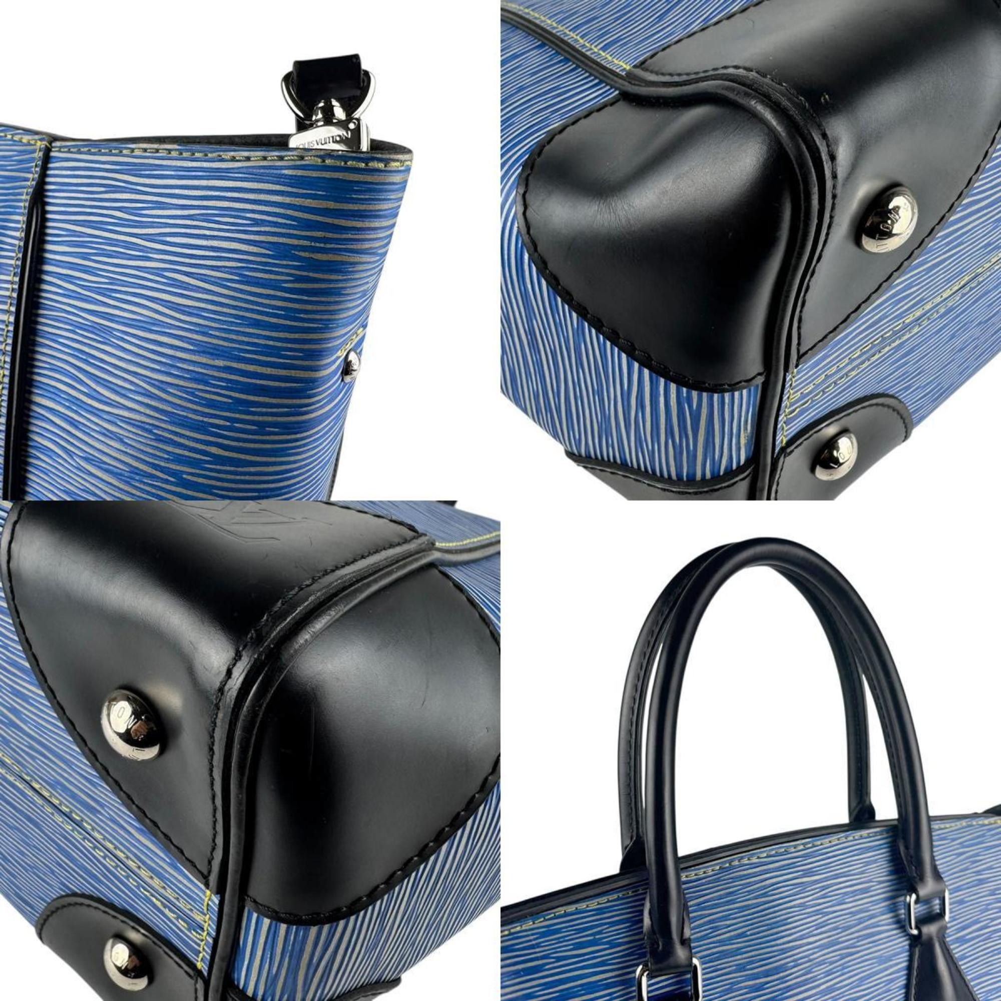 Louis Vuitton Louis Vuitton Phoenix MM Handbag Shoulder Bag in Epi Leather, Blue and Black, Women's, M56025 z8087 Size ONE SIZE - 4 Thumbnail