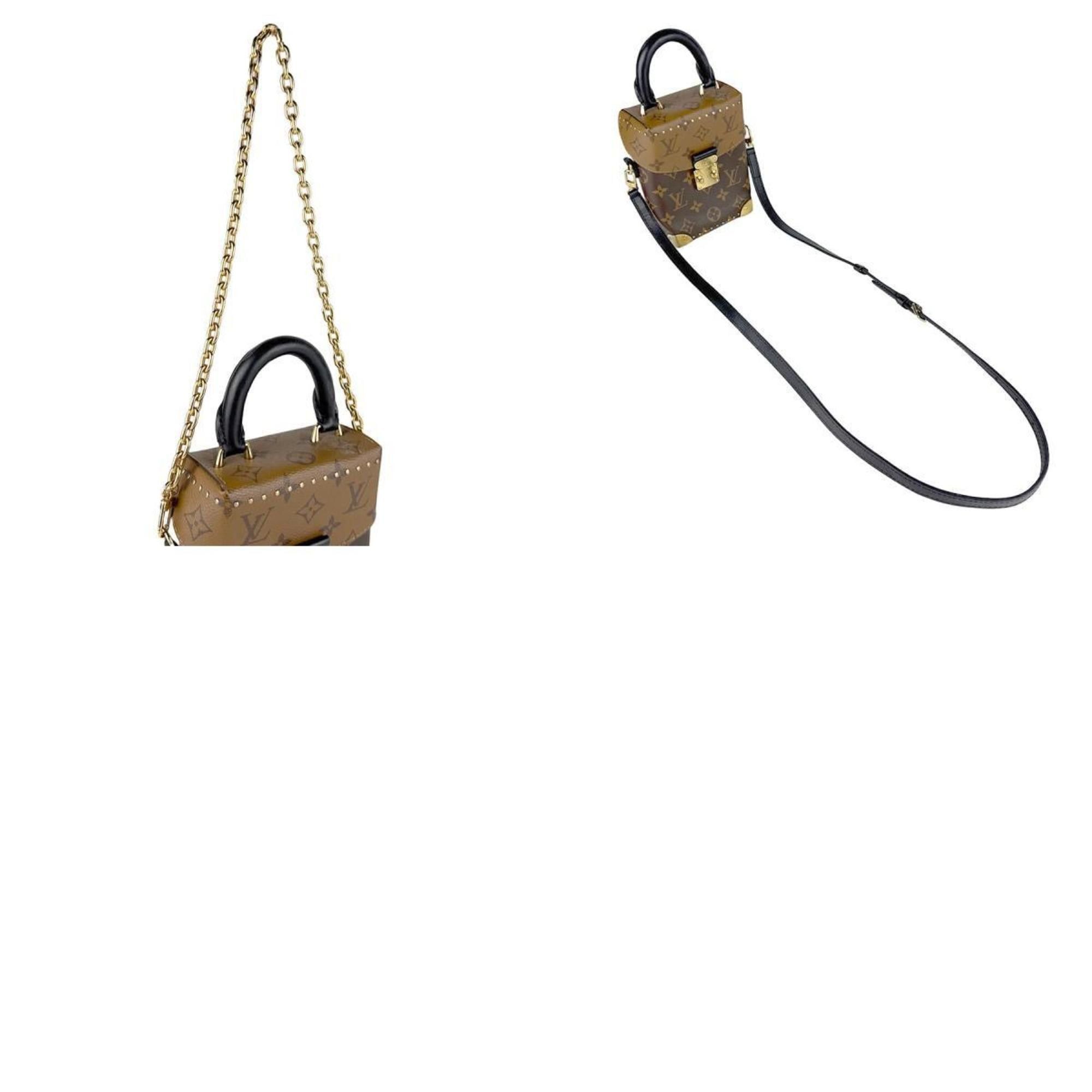 Louis Vuitton Louis Vuitton Monogram Reverse Shoulder Bag with Camera Box/Monogram Brown Women's M82465 z8123 Size ONE SIZE - 5 Thumbnail