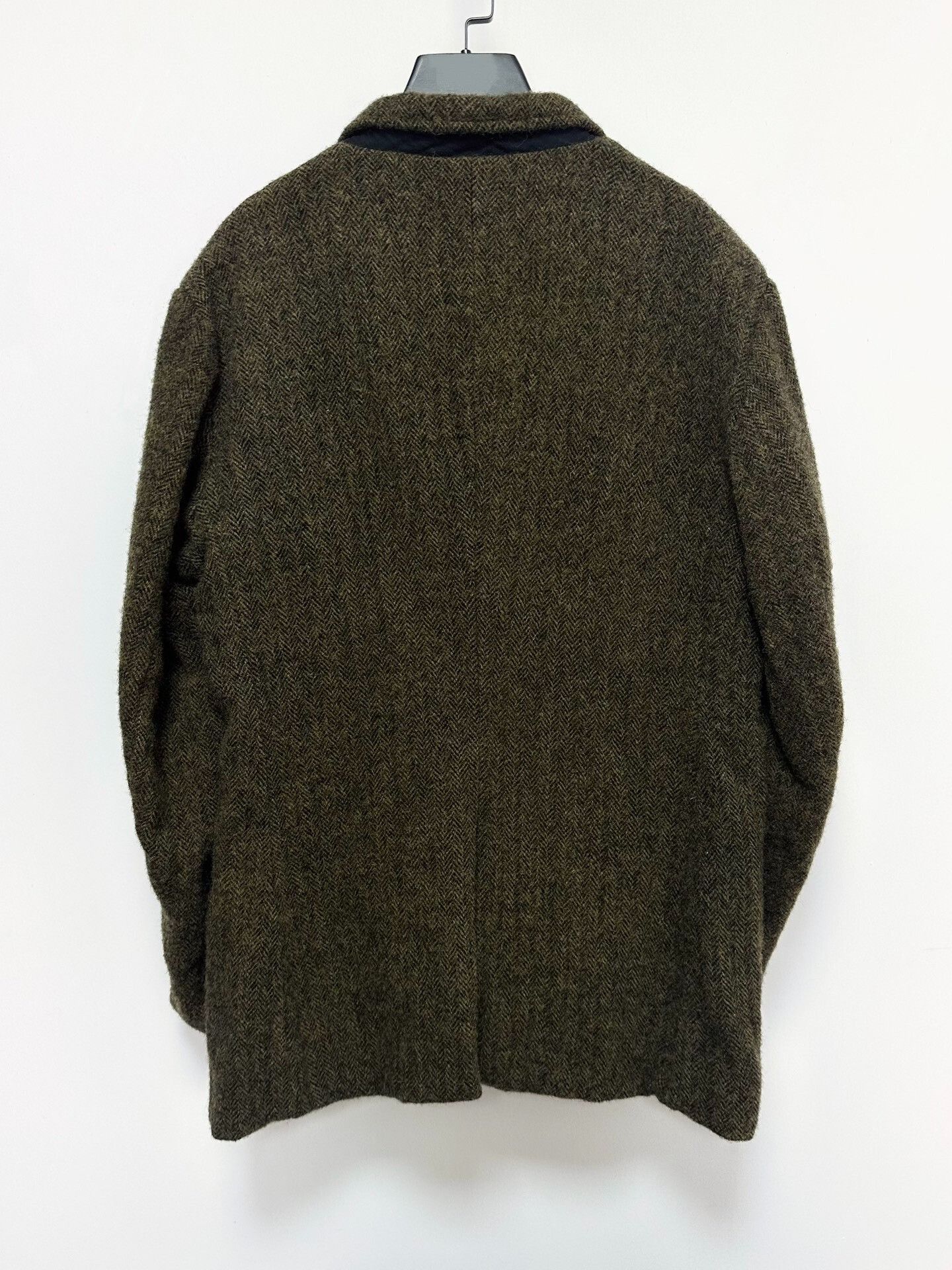 Casey Vidalenc classic brown Harris wool silk jacket Size US L / EU 52-54 / 3 - 4 Thumbnail