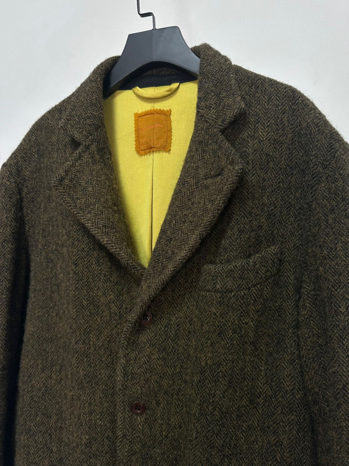 Casey Vidalenc classic brown Harris wool silk jacket Size US L / EU 52-54 / 3 - 8 Thumbnail