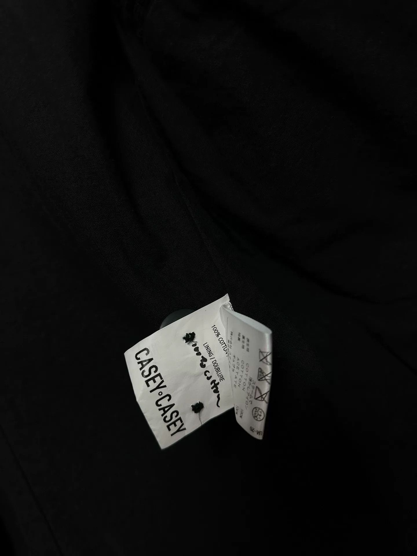 Casey Casey classic black corduroy blazer jacket Size US XS / EU 42 / 0 - 8 Thumbnail