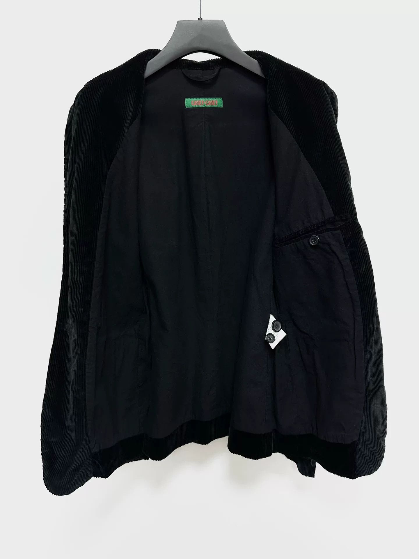 Casey Casey classic black corduroy blazer jacket Size US XS / EU 42 / 0 - 3 Thumbnail