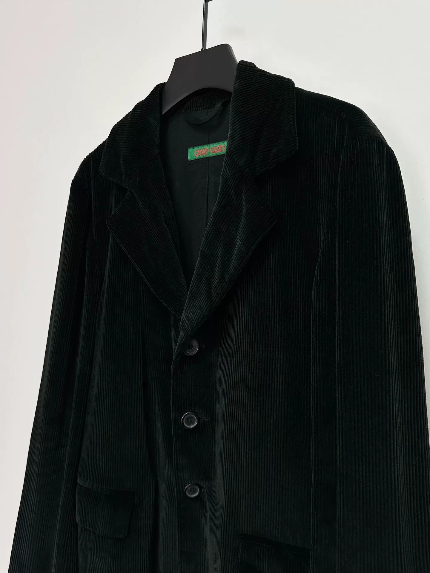 Casey Casey classic black corduroy blazer jacket Size US XS / EU 42 / 0 - 7 Thumbnail