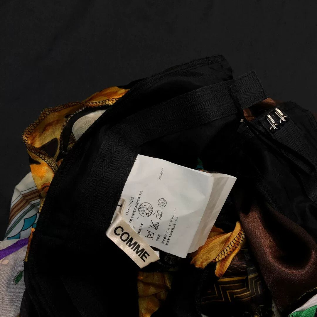 Comme des Garcons vintage silk scarf transformed into skirt Size 23" - 8 Thumbnail