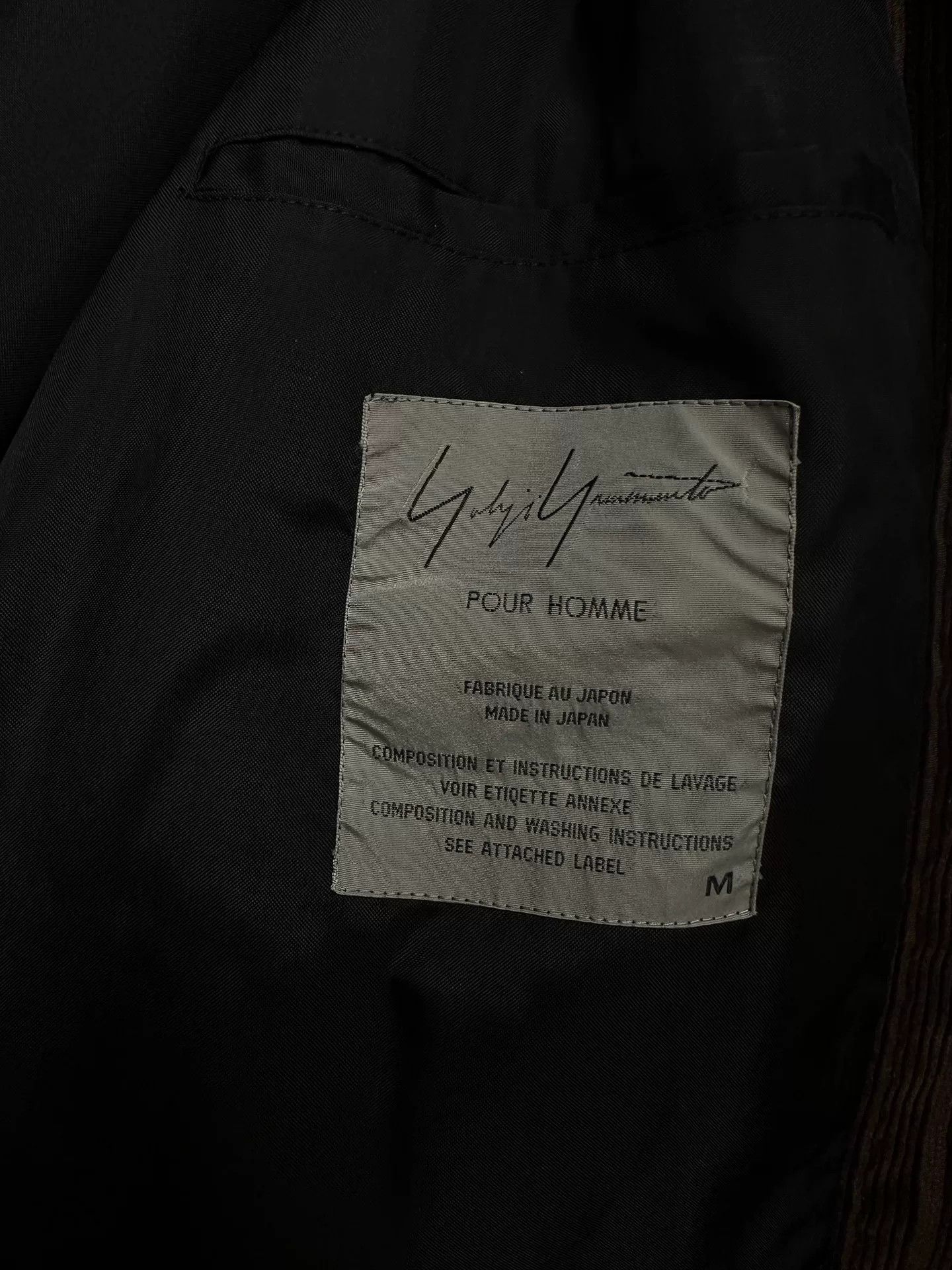 Yohji Yamamoto yohji yamamoto 1996aw corduroy coat Size US M / EU 48-50 / 2 - 7 Thumbnail