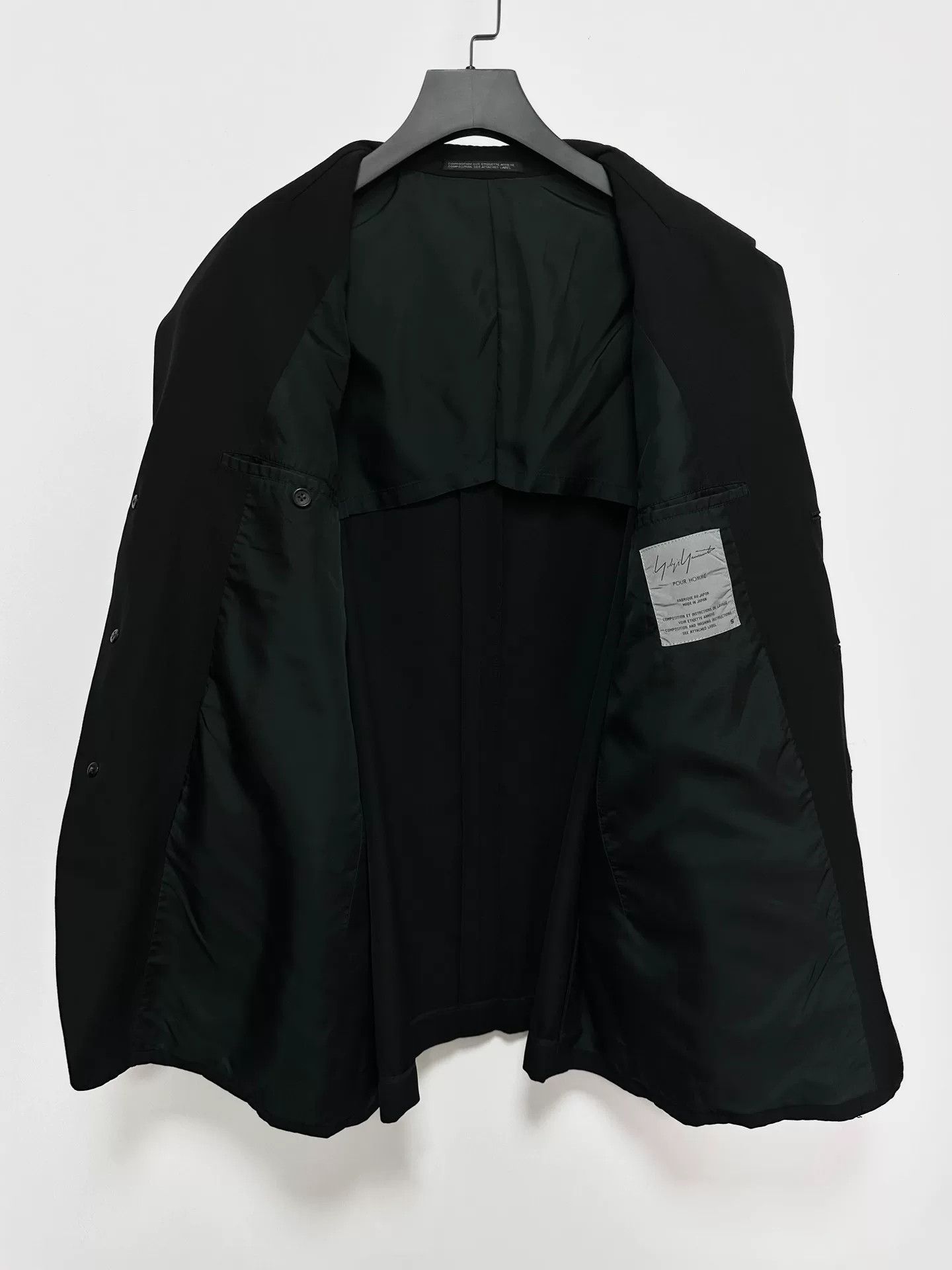 Yohji Yamamoto yohji yamamoto black oversized show jacket Size US S / EU 44-46 / 1 - 4 Thumbnail