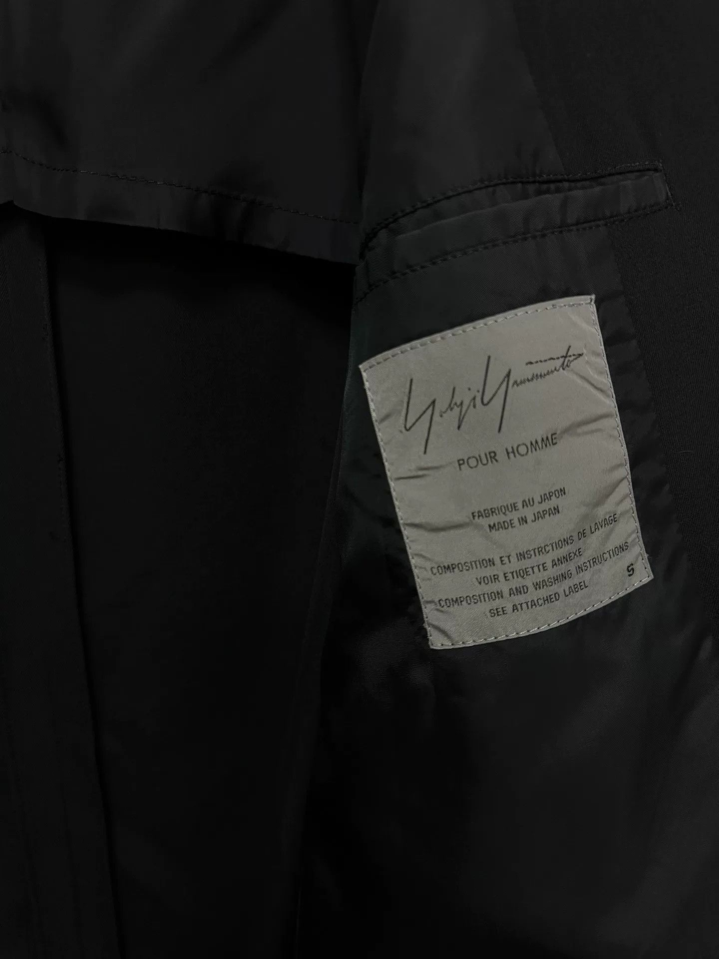 Yohji Yamamoto yohji yamamoto black oversized show jacket Size US S / EU 44-46 / 1 - 6 Thumbnail