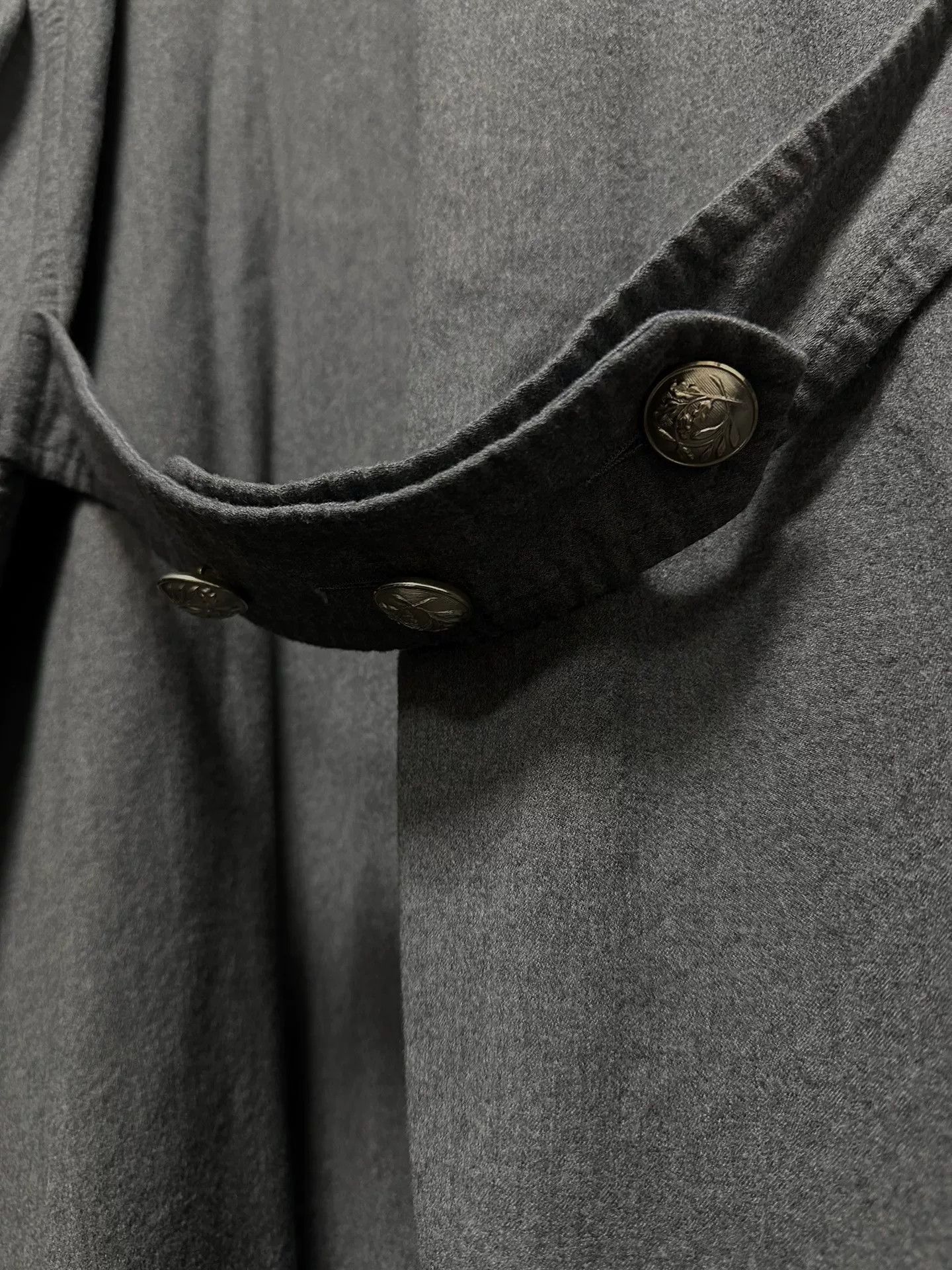 Casey Vidalenc wool coat with silver buckle Size L / US 10 / IT 46 - 5 Thumbnail