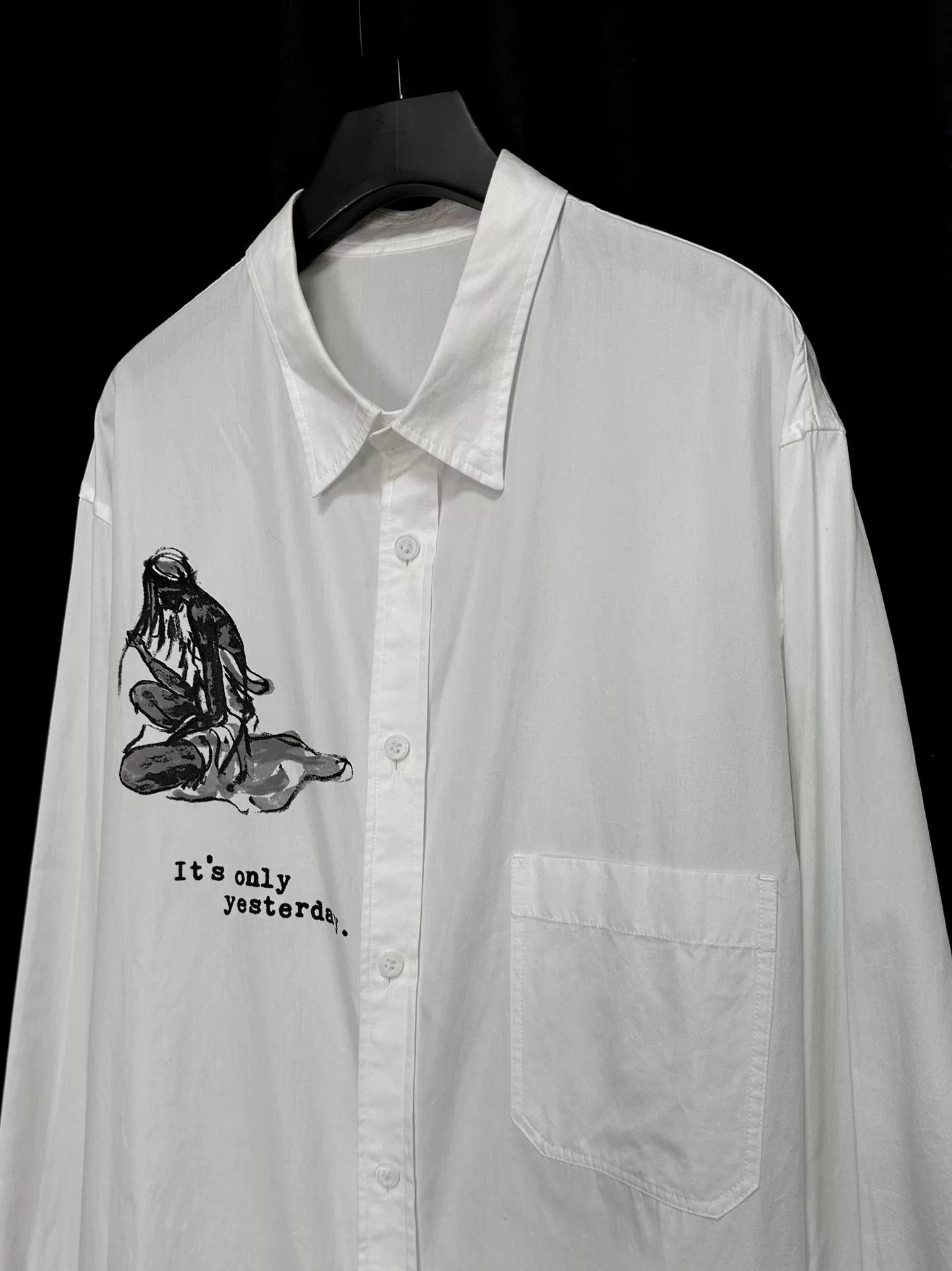 Yohji Yamamoto Yohji Yamamoto Long Sleeve Artistic Shirt Size US S / EU 44-46 / 1 - 3 Thumbnail