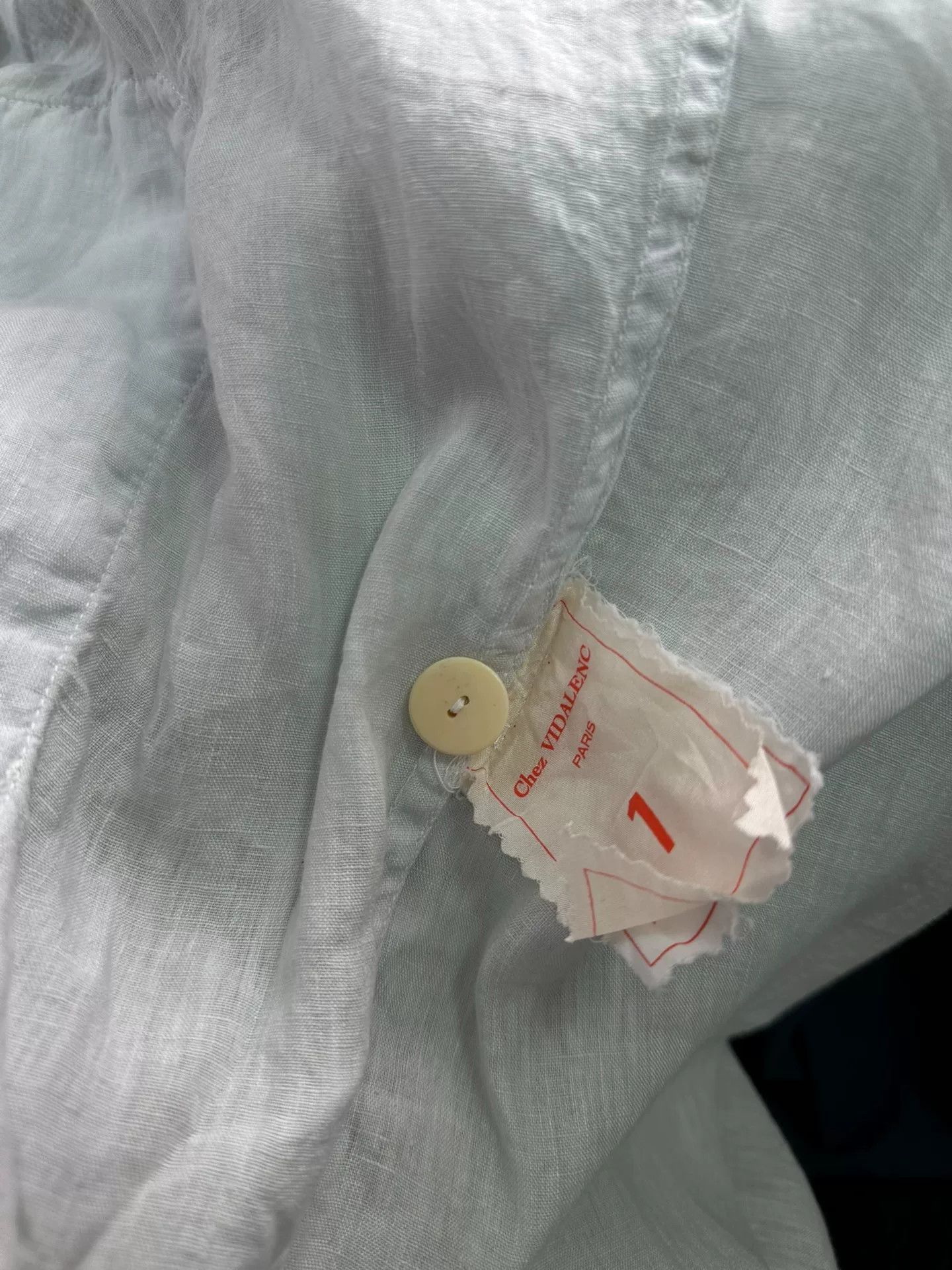 Casey Vidalenc light blue linen coat by Chez VIDALENC Size XL / US 12-14 / IT 48-50 - 7 Thumbnail