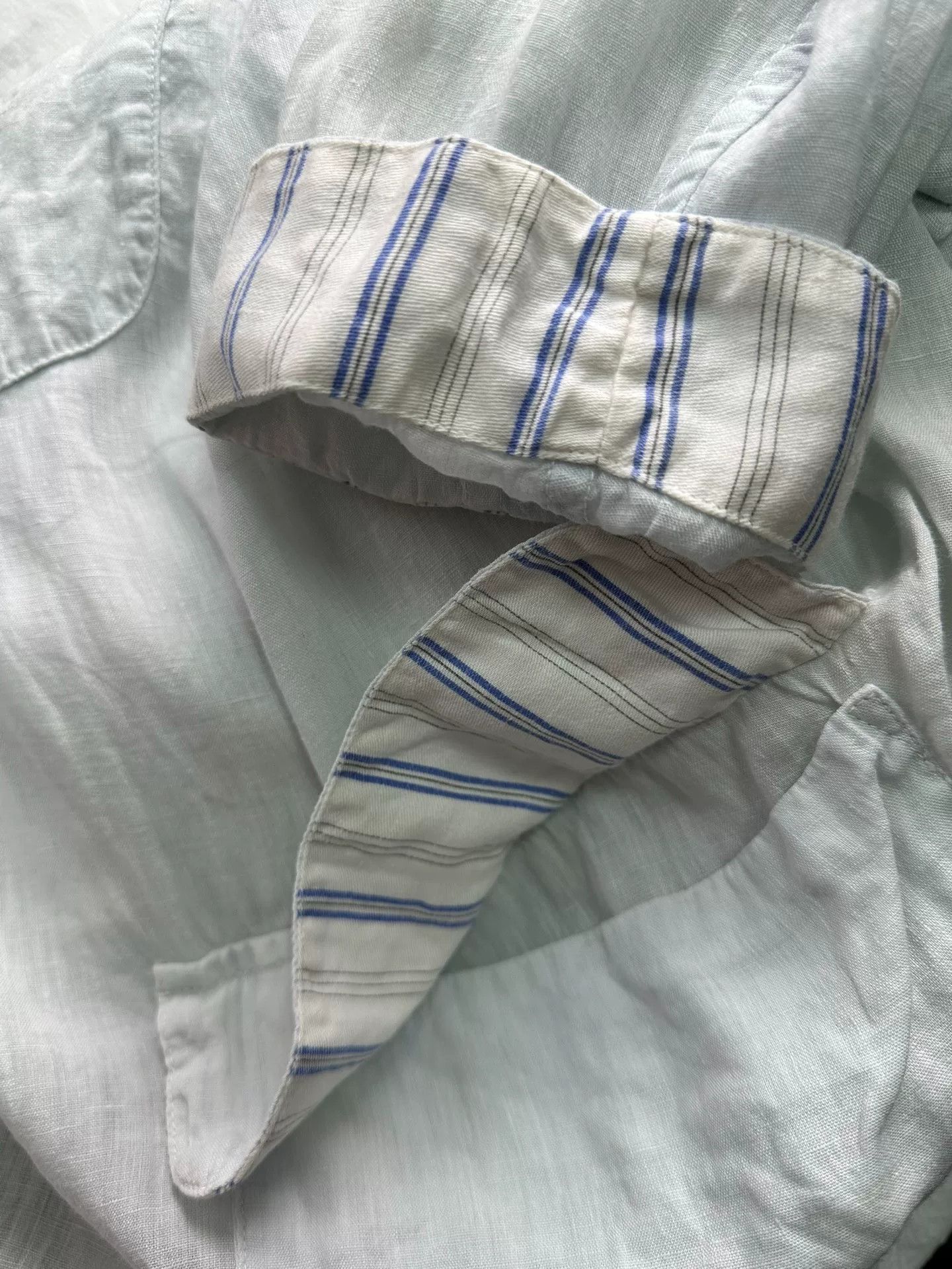 Casey Vidalenc light blue linen coat by Chez VIDALENC Size XL / US 12-14 / IT 48-50 - 5 Thumbnail