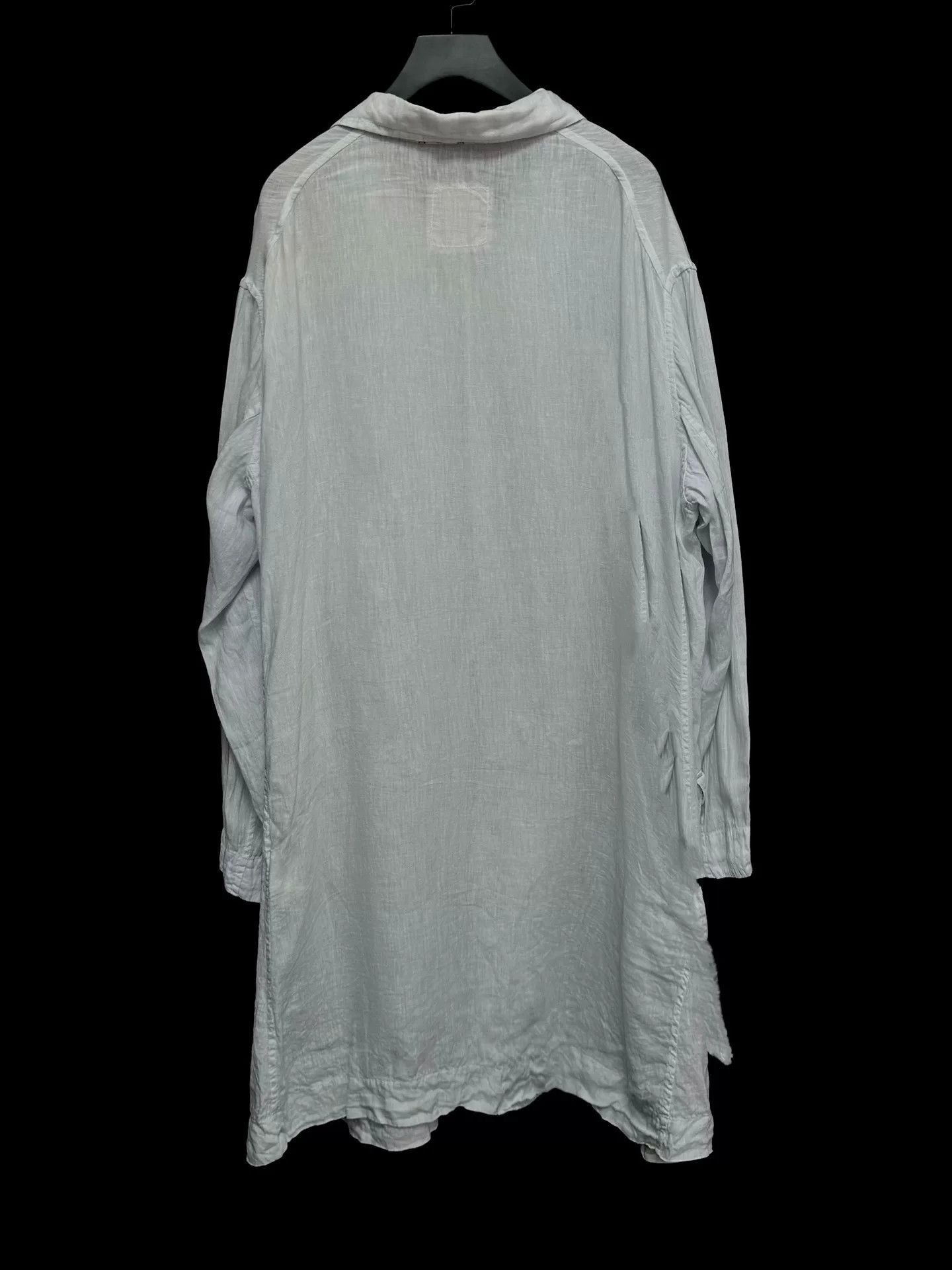 Casey Vidalenc light blue linen coat by Chez VIDALENC Size XL / US 12-14 / IT 48-50 - 2 Thumbnail