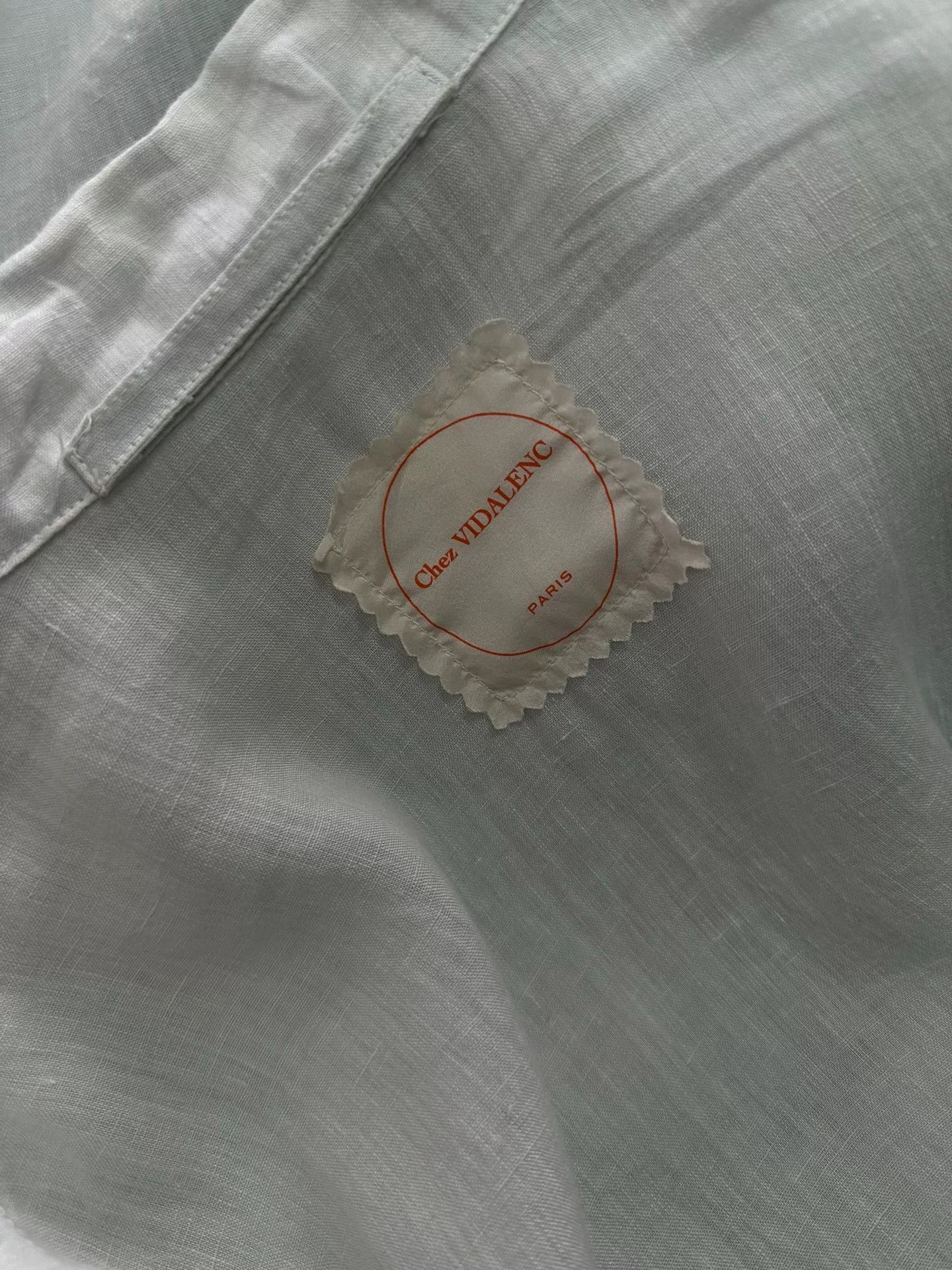Casey Vidalenc light blue linen coat by Chez VIDALENC Size XL / US 12-14 / IT 48-50 - 6 Thumbnail